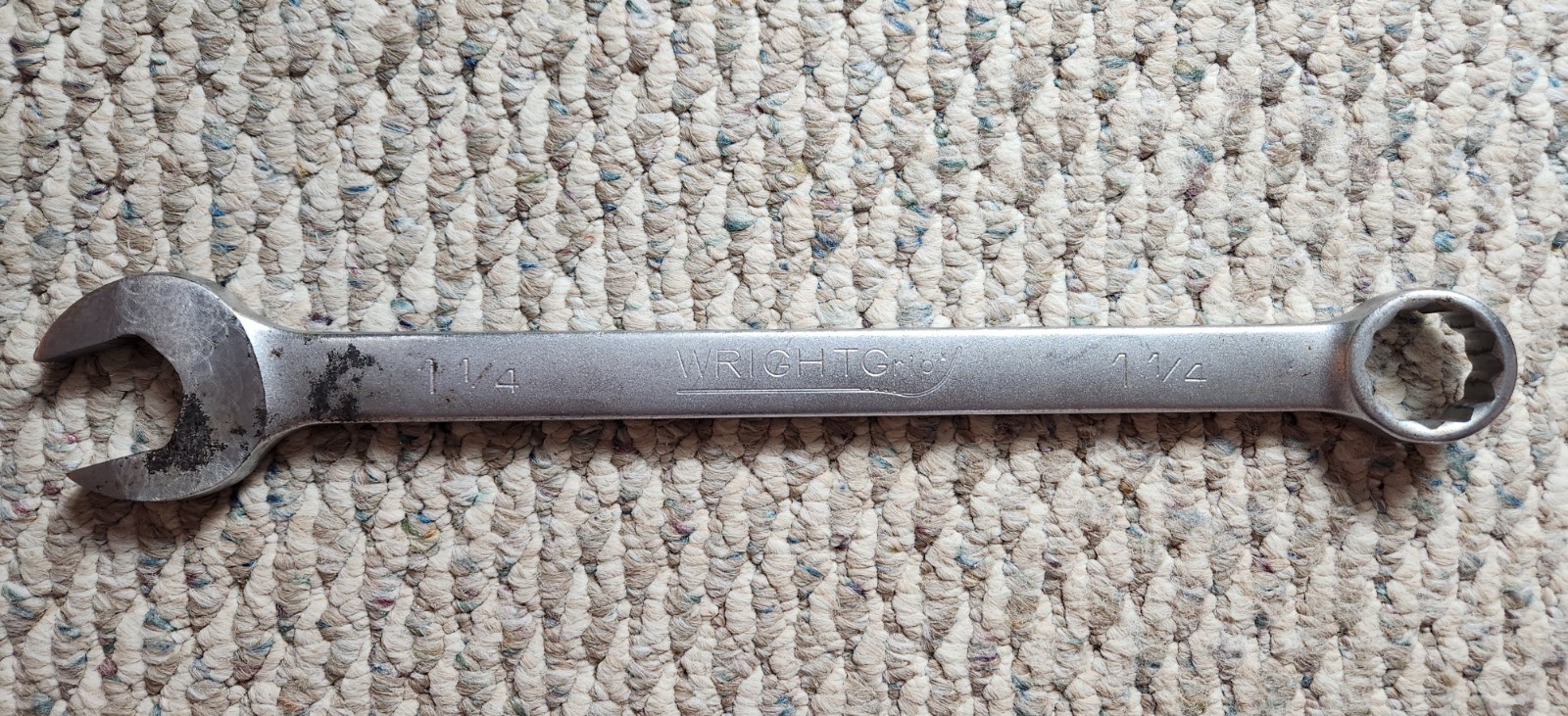 Wright Tool 1-1/4″ Combination Wrench 1140 USA 12 Point Satin Finish Made In USA