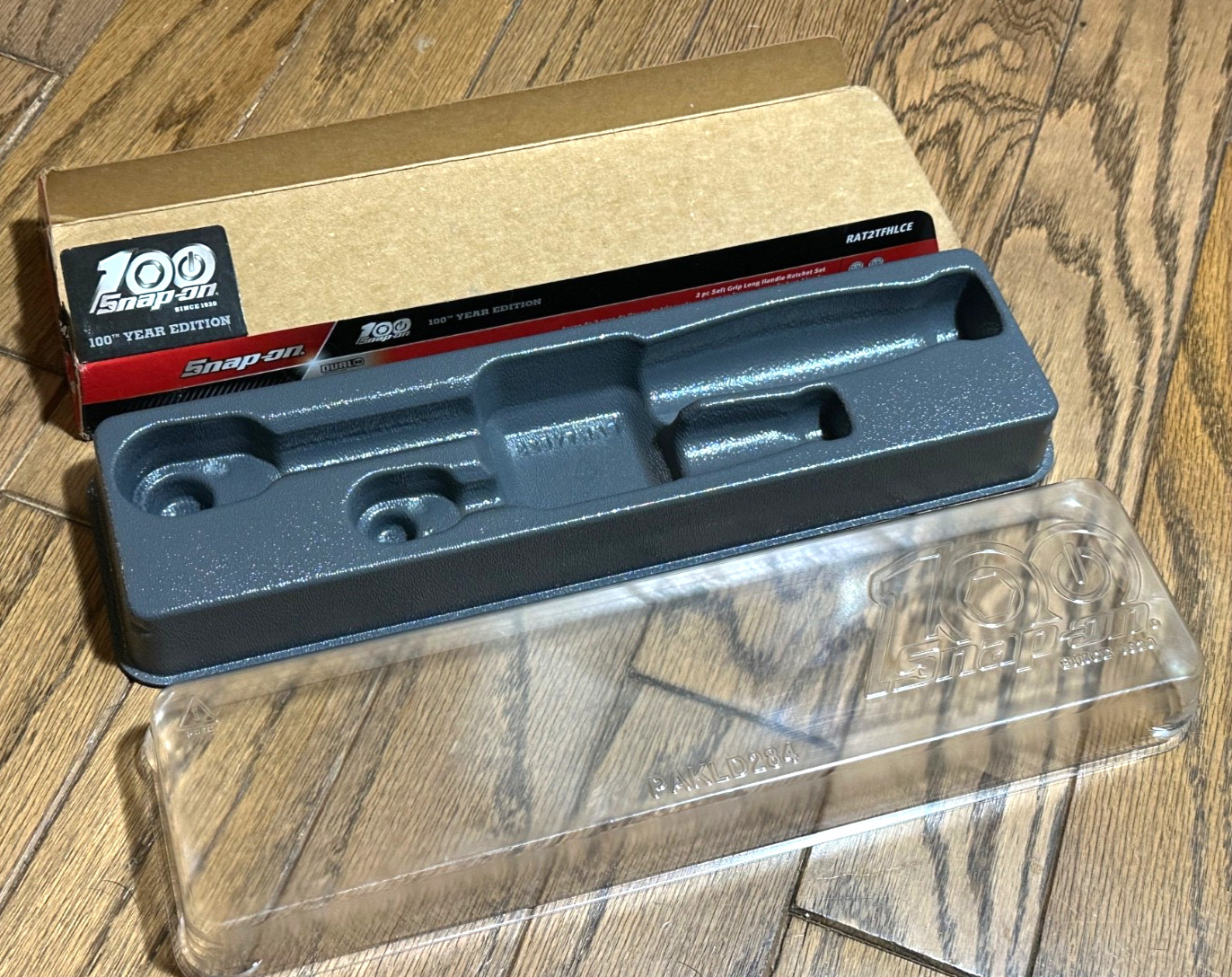 Snap On Tools 100 Year Edition Soft Grip Ratchet Set Gray Storage Case TRAY ONLY