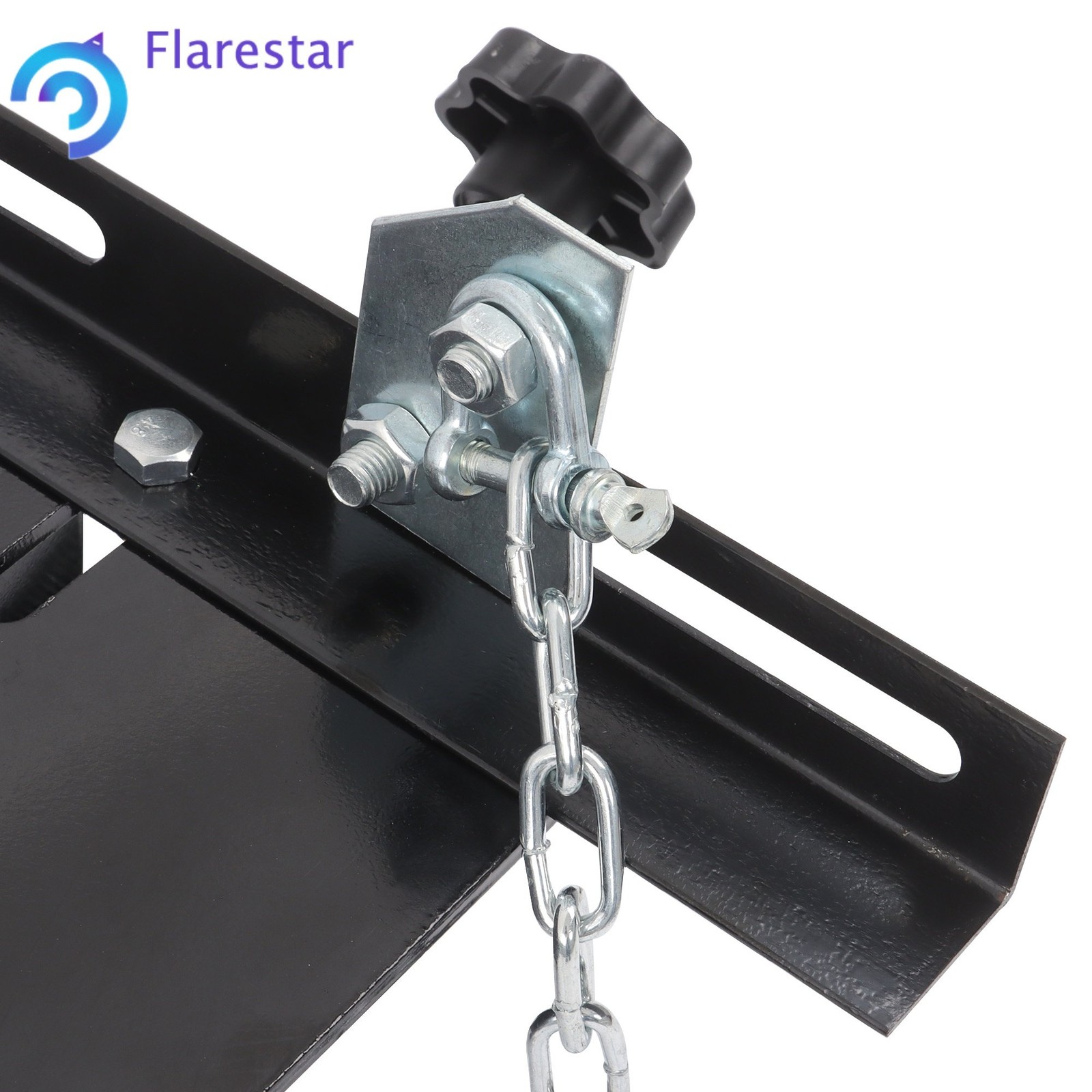 Black 1/2 ton 1100lbs Transmission Floor Jack Adapter for Vehicle Repairs