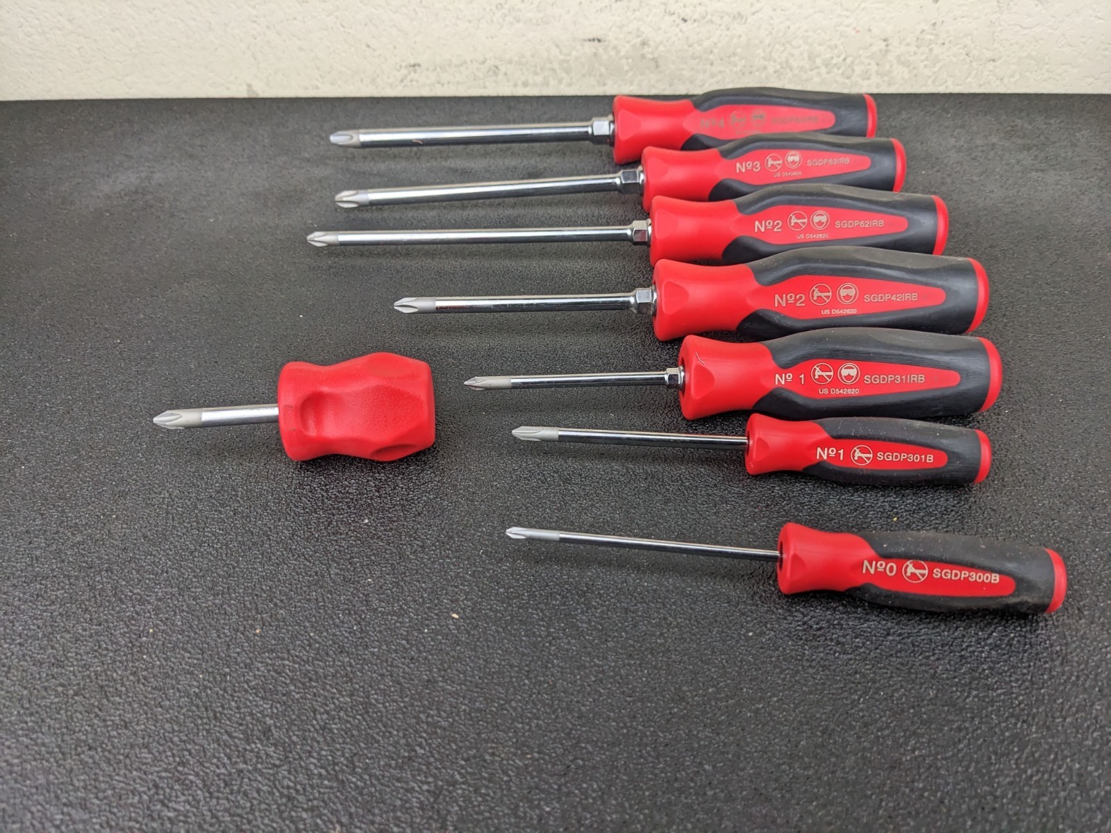 #bp421 Snap-On NEW Instinct Soft 16pc Screwdriver Set Pro-Fi Foam SGDX160BFR