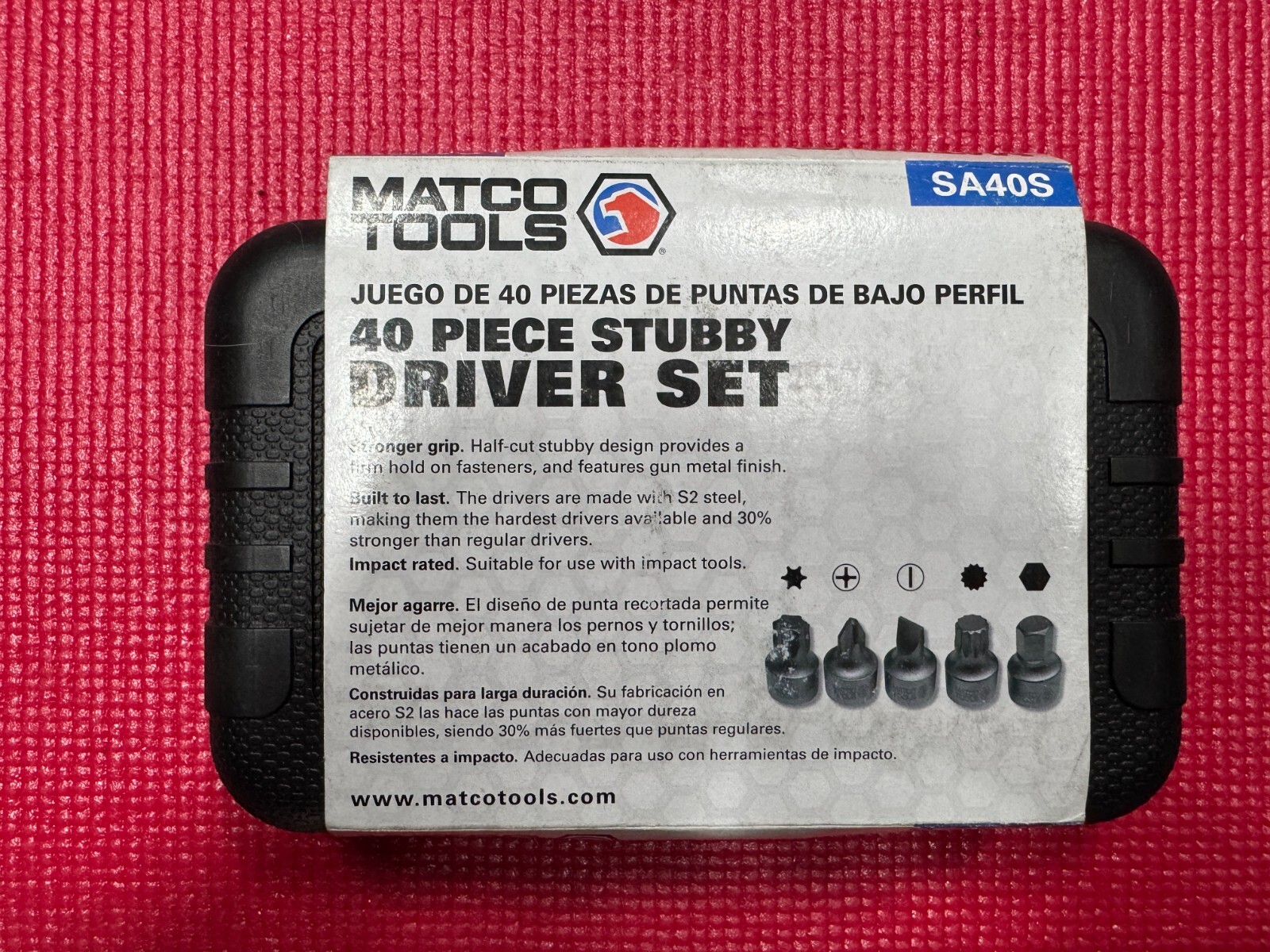 Matco 40 Piece 1/4” Drive Stubby Driver Set SA40S