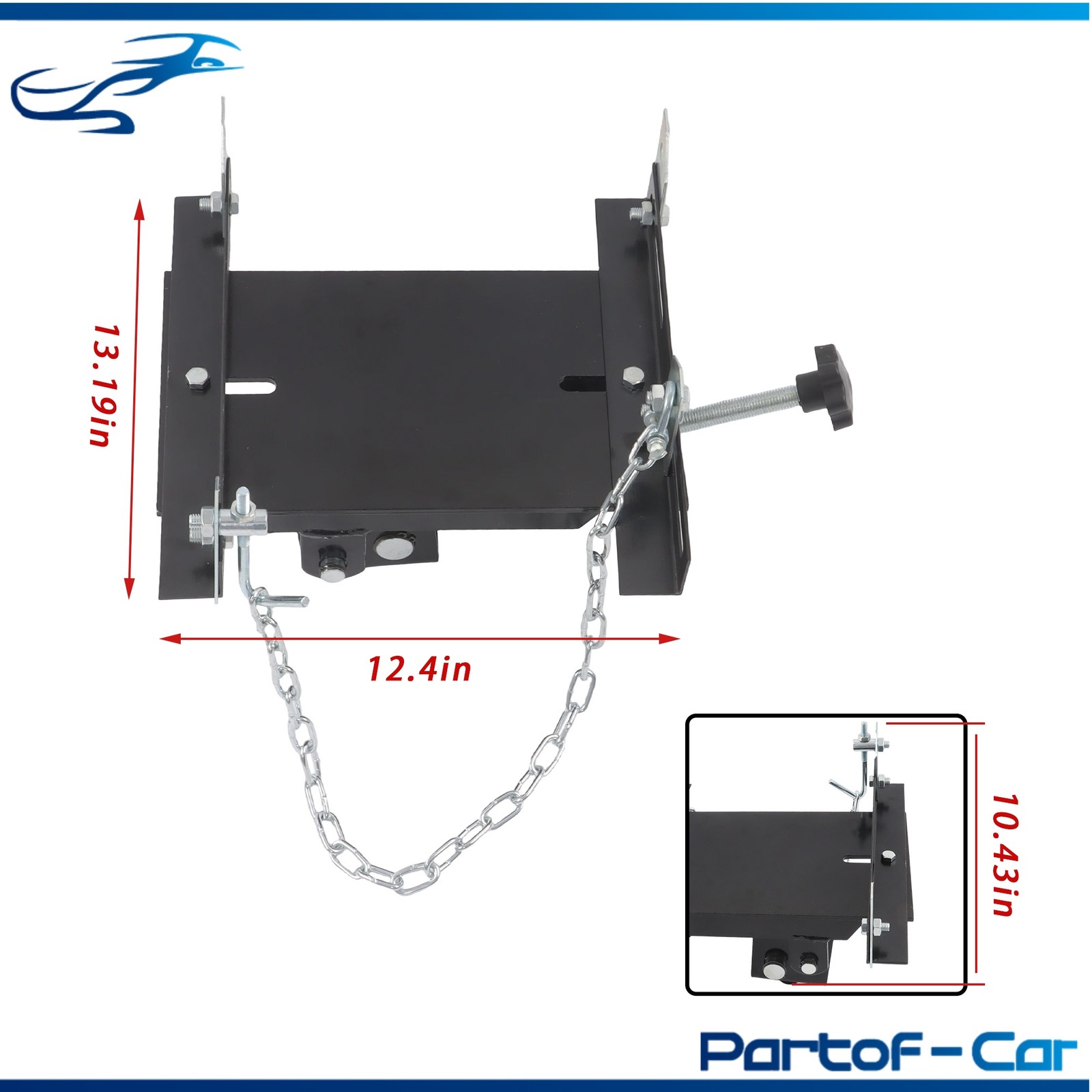 For Vehicle Repairs 1/2 Ton High Capacity Transmission Floor Jack Adapter