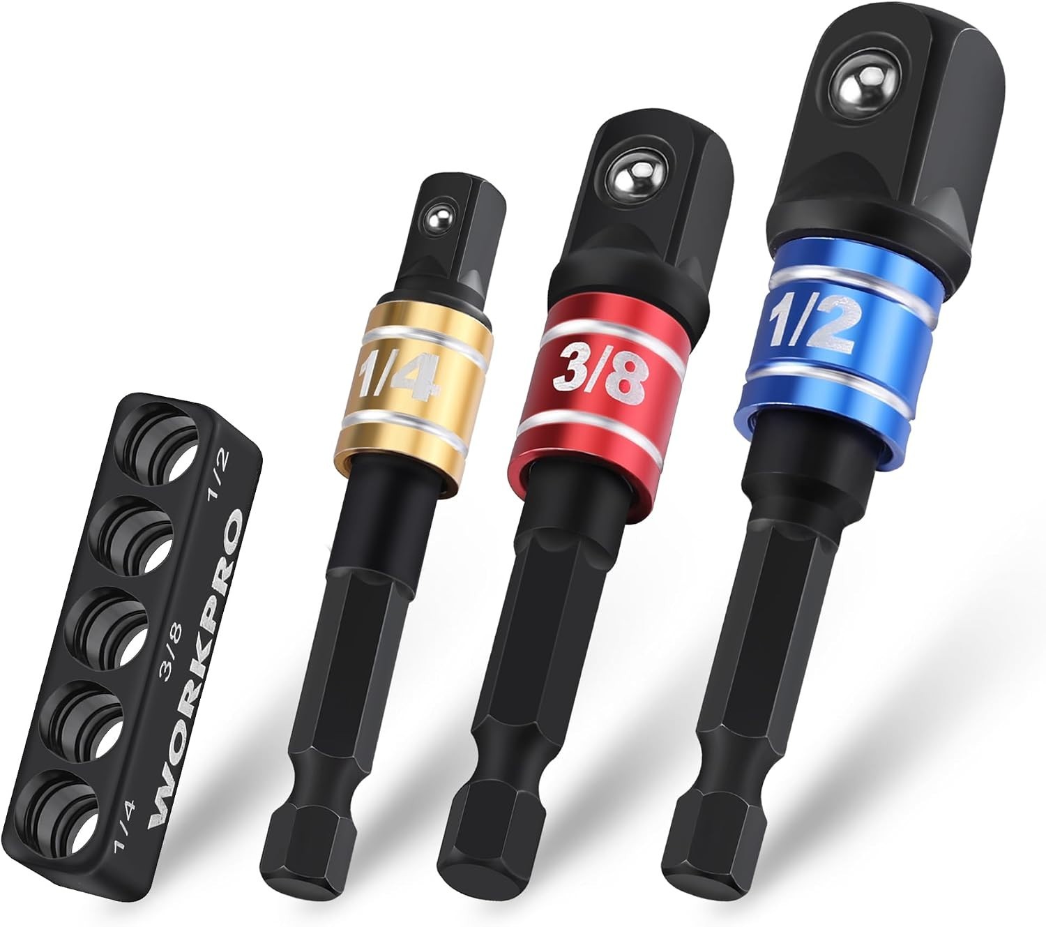 Versatile Impact Grade Socket Adapter Set – 1/4, 3/8, 1/2 Inch Compatibility