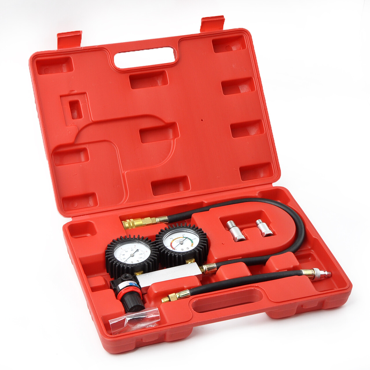 Cylinder Leak Detector Leakage Engine Compression Gauges Tester TU-21 Kit A1020