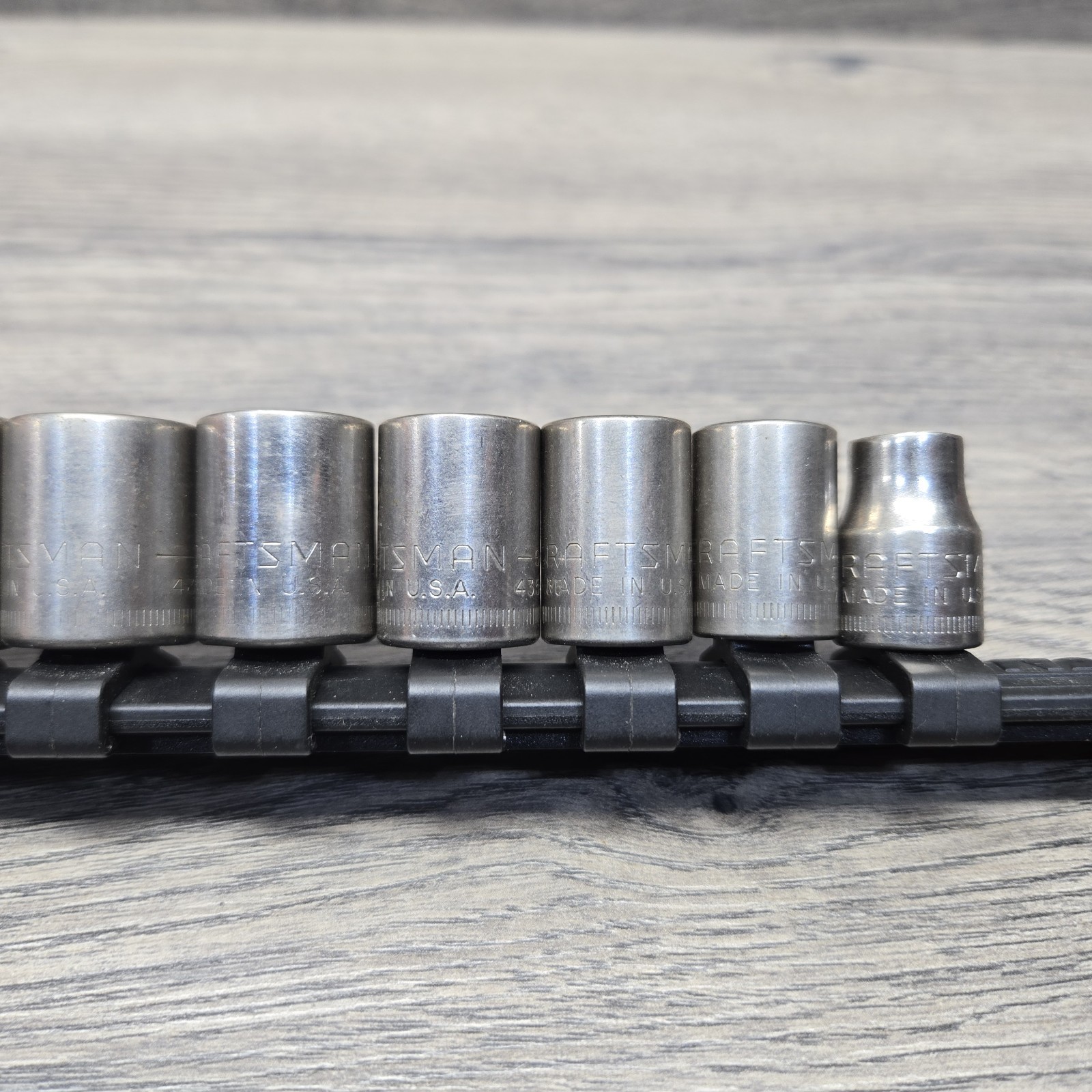 Craftsman USA Metric 6 Point 3/8 Dr G Chrome Sockets 43548 17mm 43570 Lot Of 8