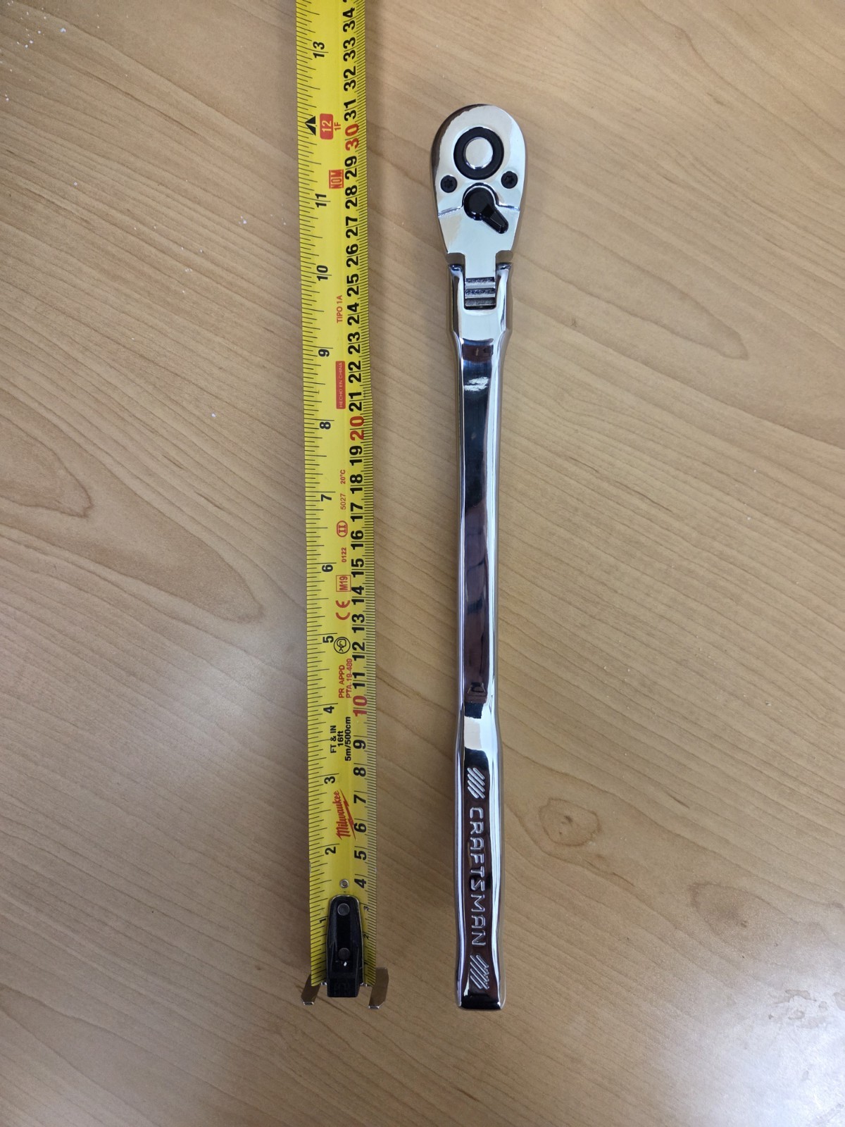 NEW! CRAFTSMAN 12″ 72-Tooth 3/8″ Drive Offset Handle Flex Head Ratchet CMMT99439