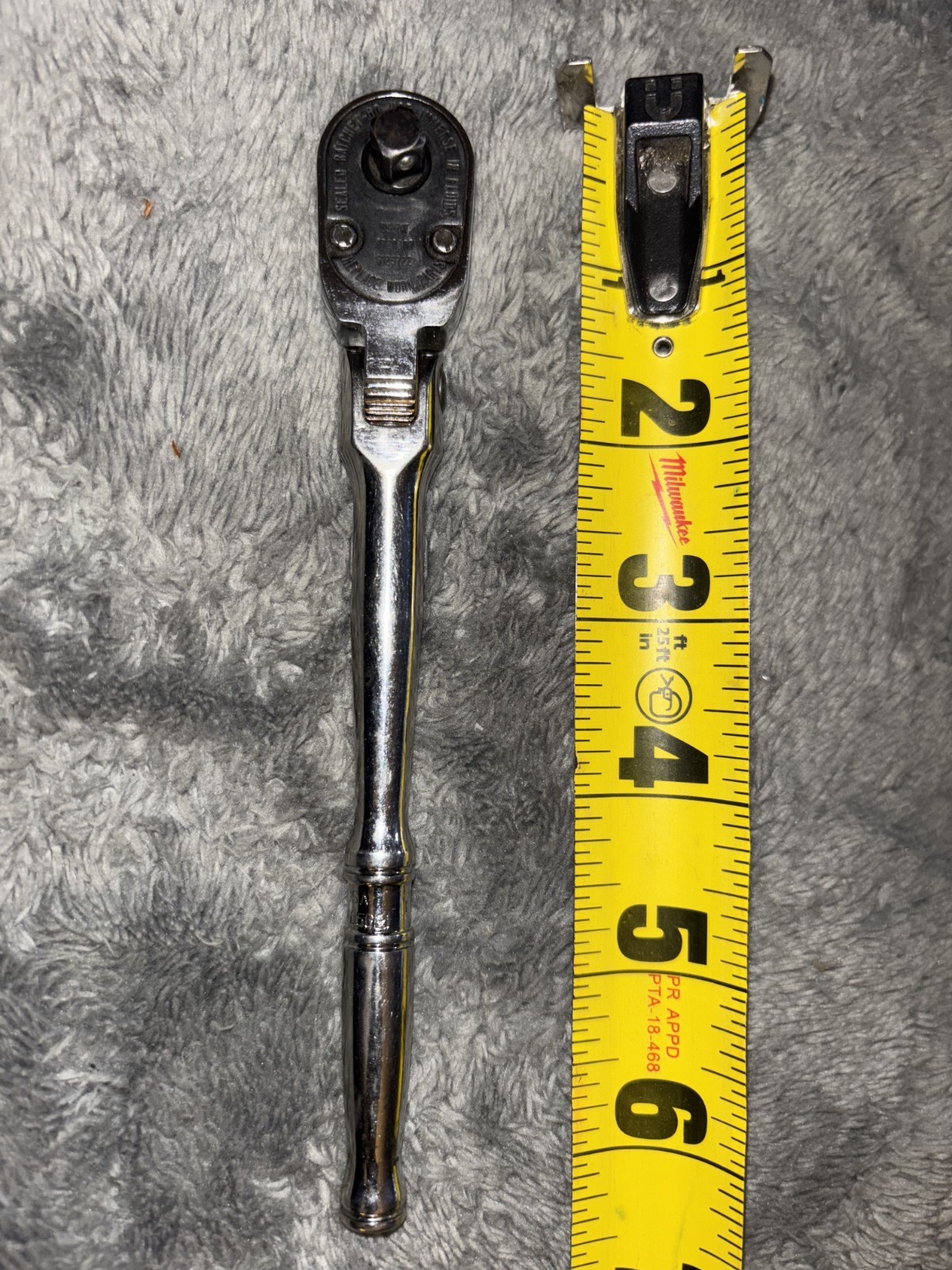 Snap-on TX72 1/4 Inch Drive Dual 80 Locking Flexhead Ratchet