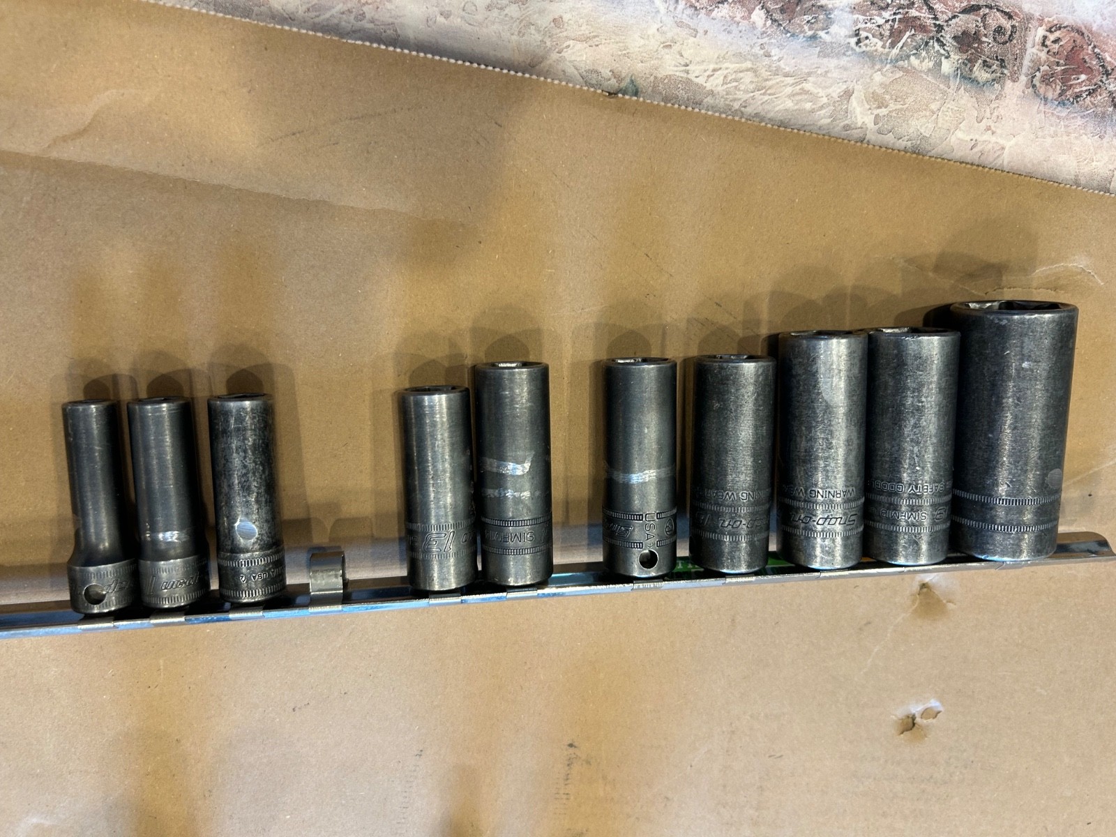Snap-on 3/8″ Flank Drive Deep Metric 6pt 8-24mm Impact 14 pc Socket Set SIMFM24