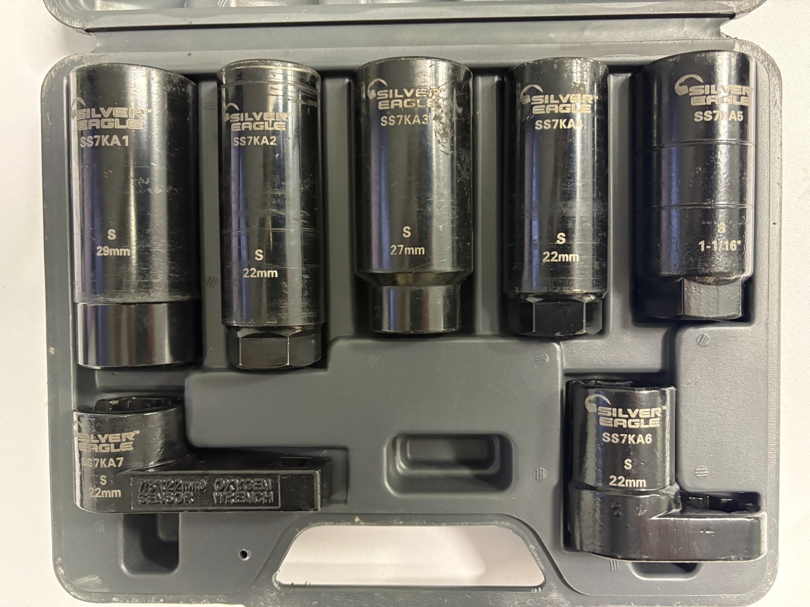 Matco SS7K Silver Eagle 7 Piece Sensor Socket Set, Complete Set In Original Case