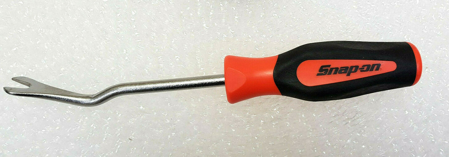 New Snap-On Trim Pad Clips Removal Fork Tool Orange & BLACK Soft Handle ASG186B