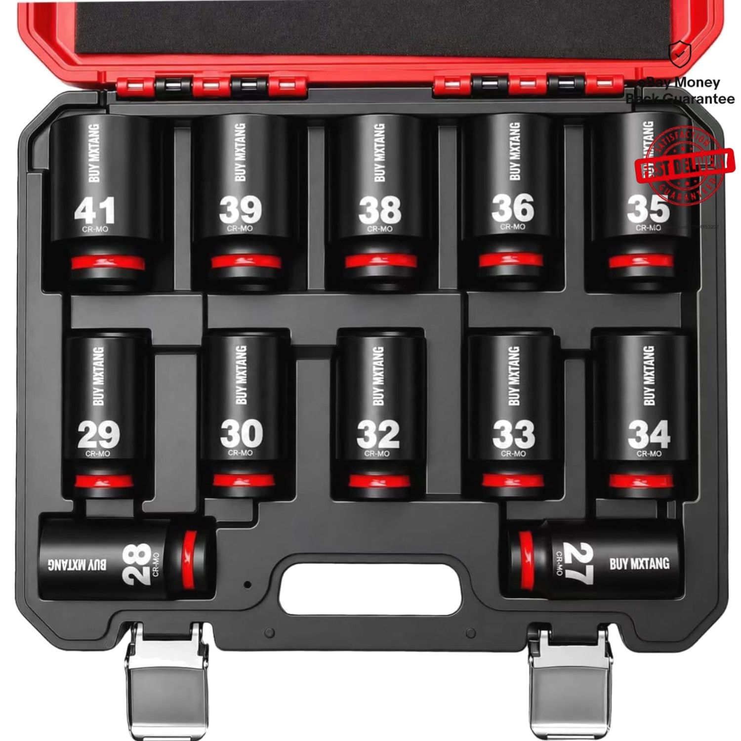 Versatile 12-Piece Cr-Mo Deep Impact Socket Set for Automotive & Construction