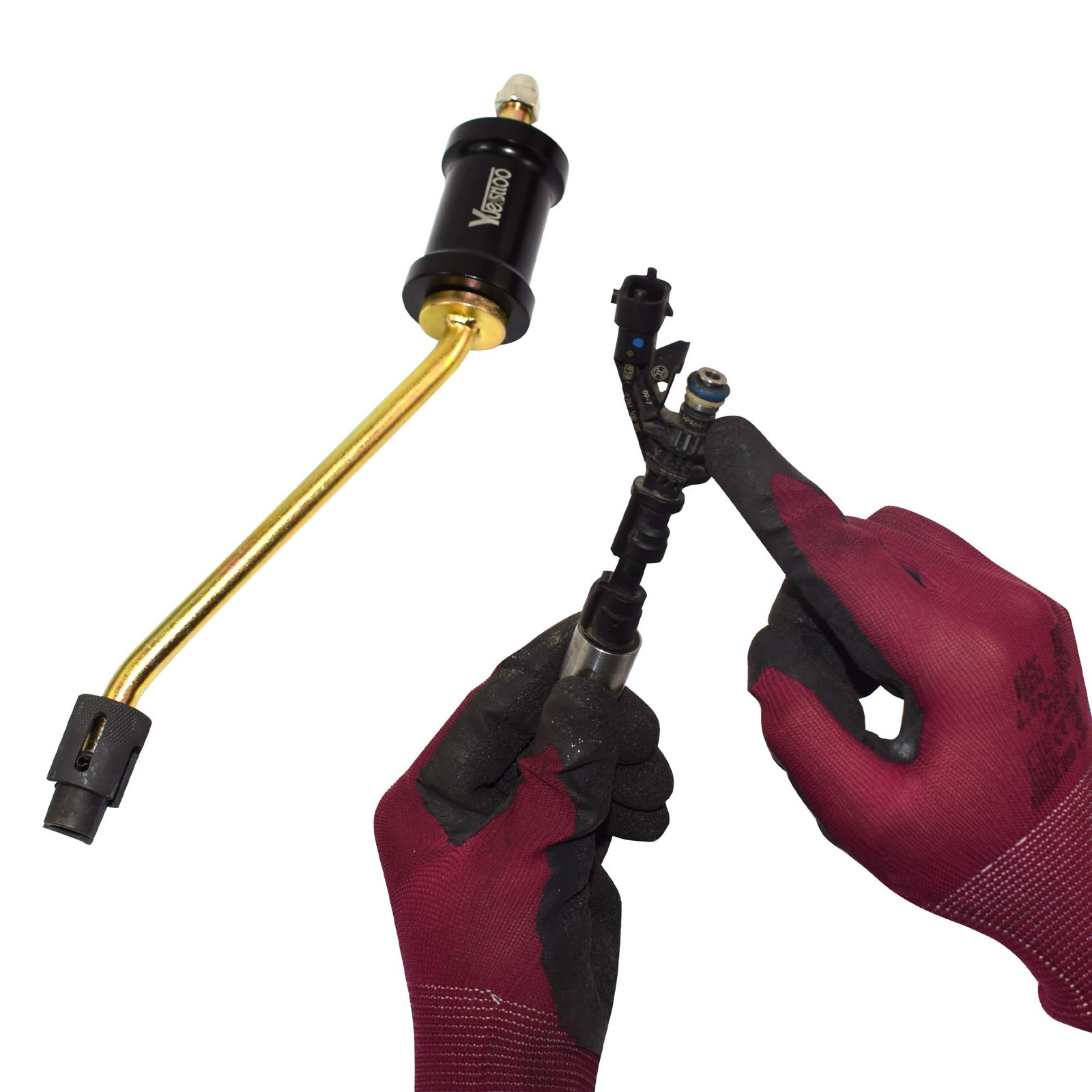 Fuel Injector Remover Tool for Land Rover & Jaguar, Replace 310197, Gloves
