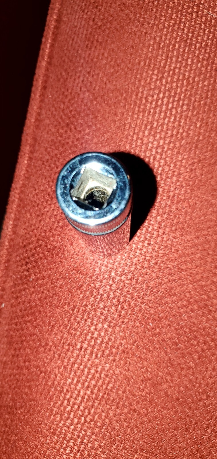 Snap on 3/8 drive 17mm metric Deep 6 Point Chrome socket vintage SFSM17