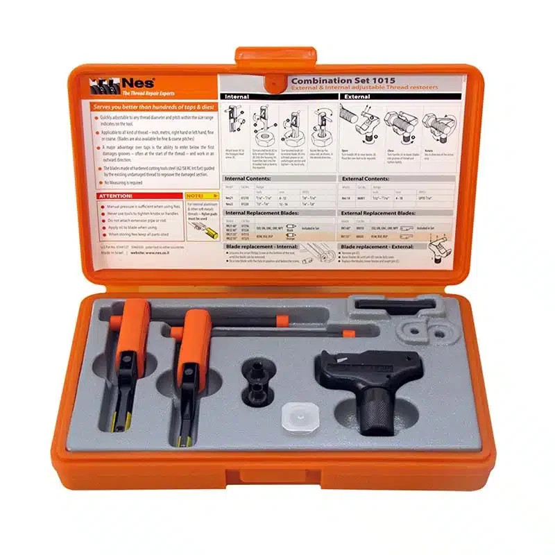 1015 Combination Thread Repair Tool Kit 5/16-5/8 Internal External 5/32-11/16