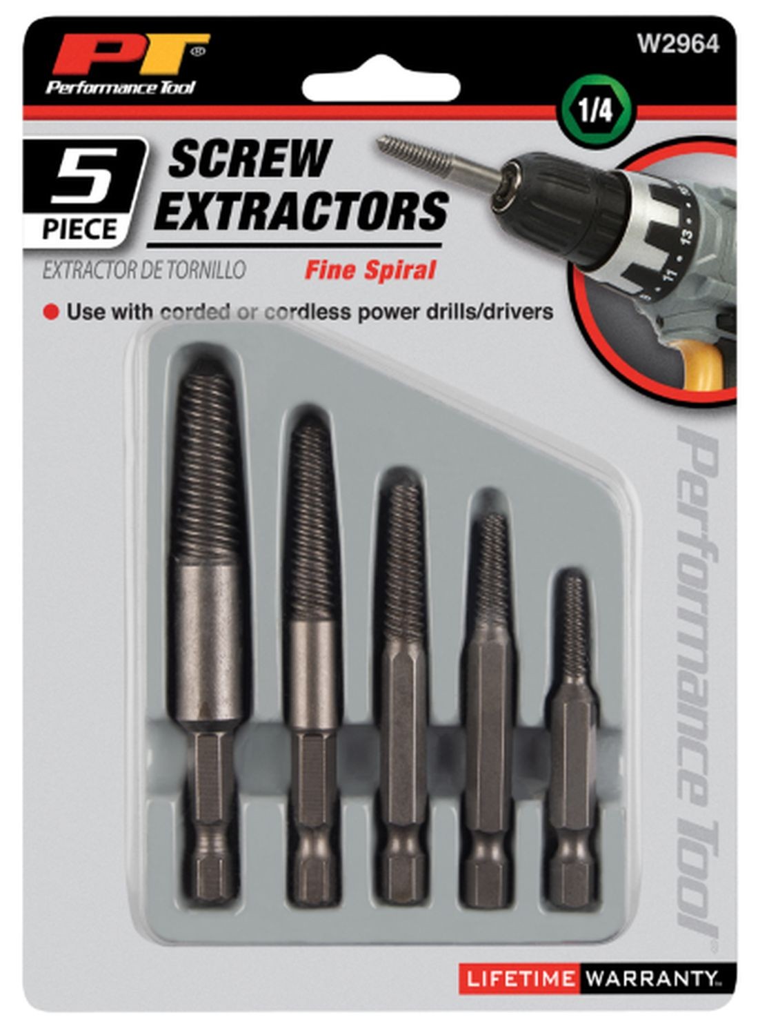 Performance Tool W2964 5 Piece Spiral Power Extractor