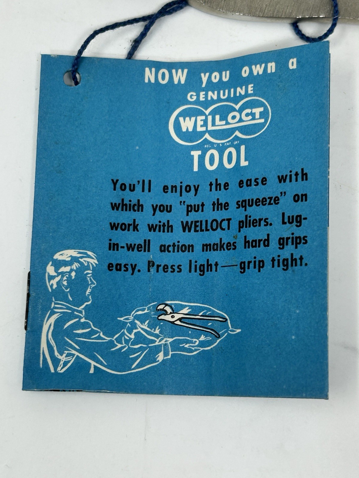 Vintage – NOS Palmer Welloct 7″ Slip Joint Battery Pliers No. 207 🇺🇸