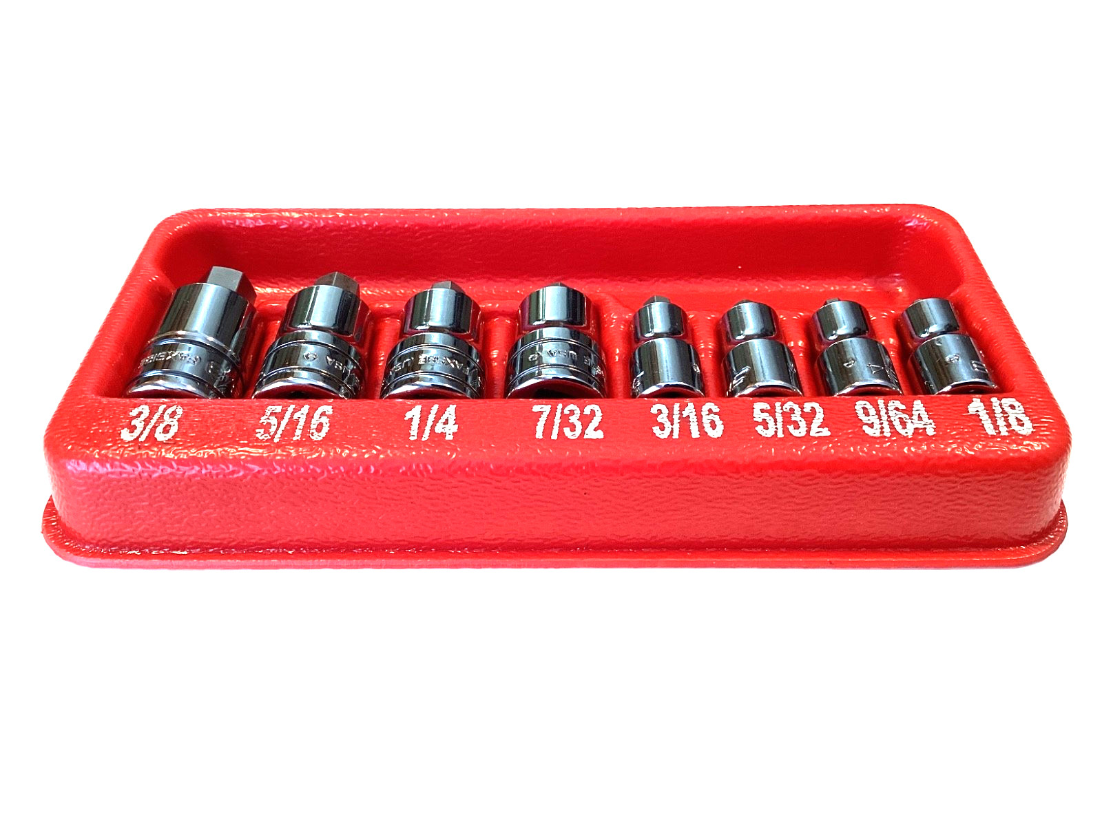 Snap On 8 Piece Combo Drive SAE Stubby Hex Driver Bit Socket Set 208EFTAXSY MINT