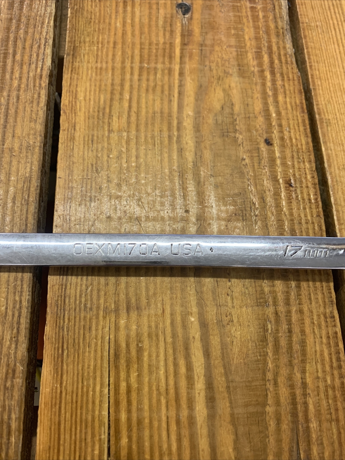 SNAP ON 17MM OEXM170A 12 PT OPEN / BOX END METRIC WRENCH 17 MM USED