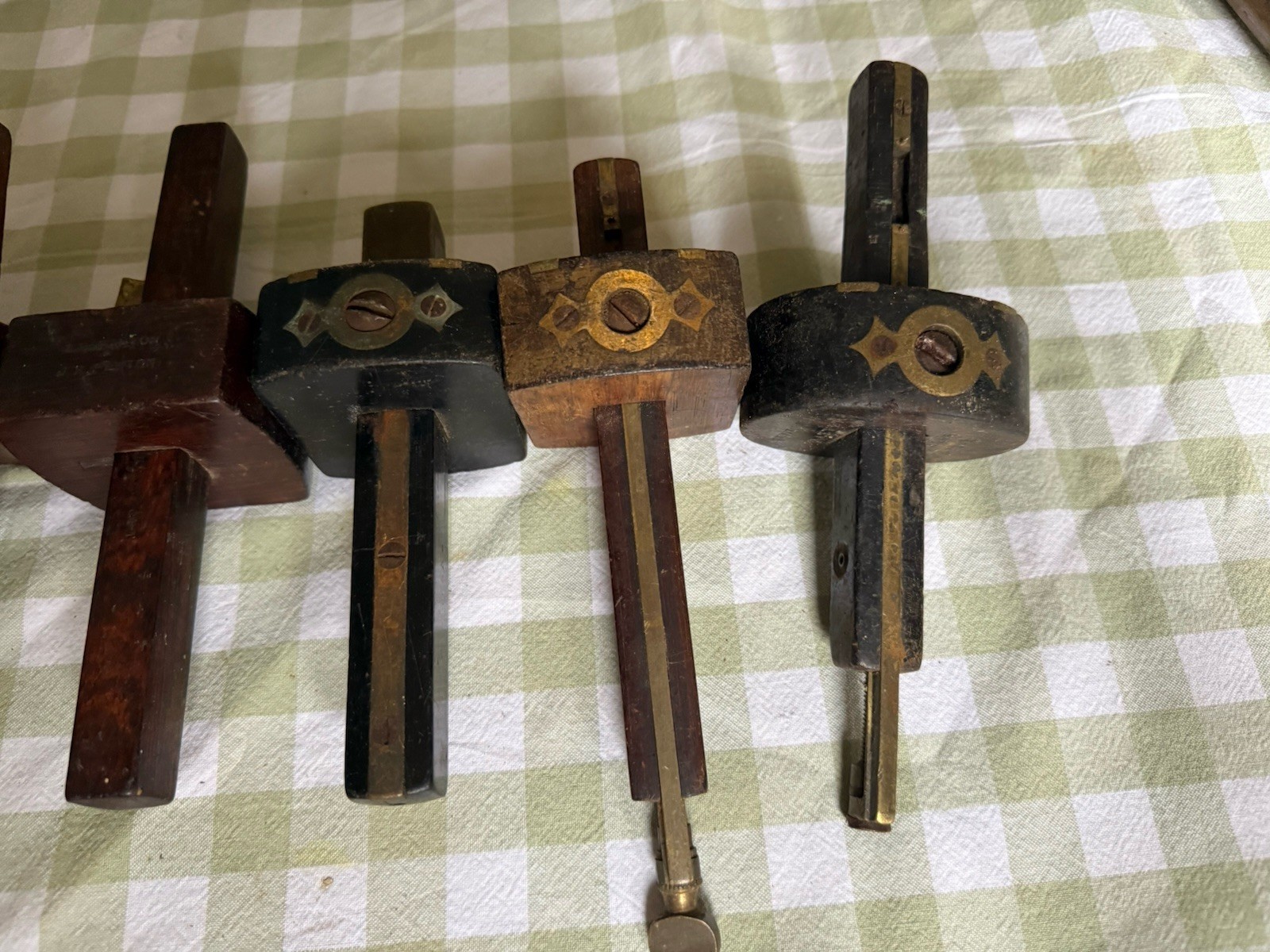 Job Lot Of Nice Mortice Gauges. Marples Rosewood Etc