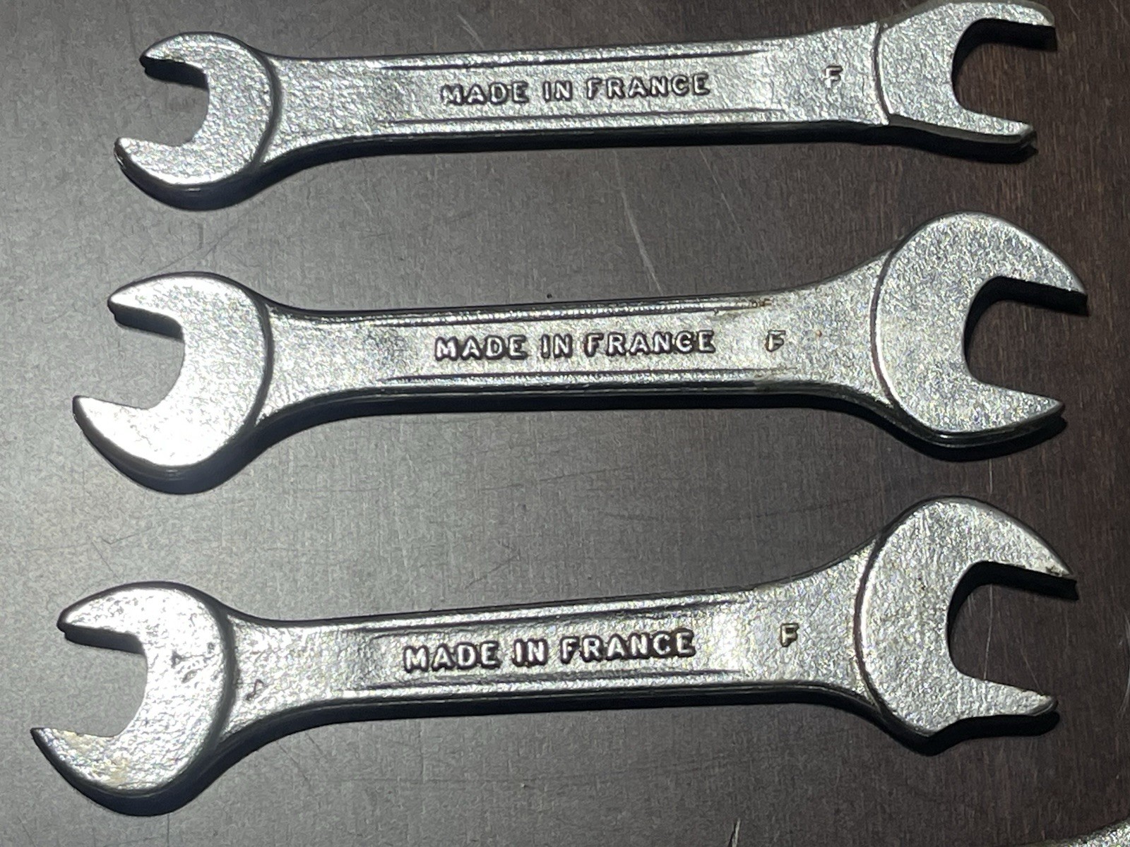 Renault Metric Wrench Lot (17 – 14, 13 – 11, 12 – 10, 12-9)Made in France 1970’s