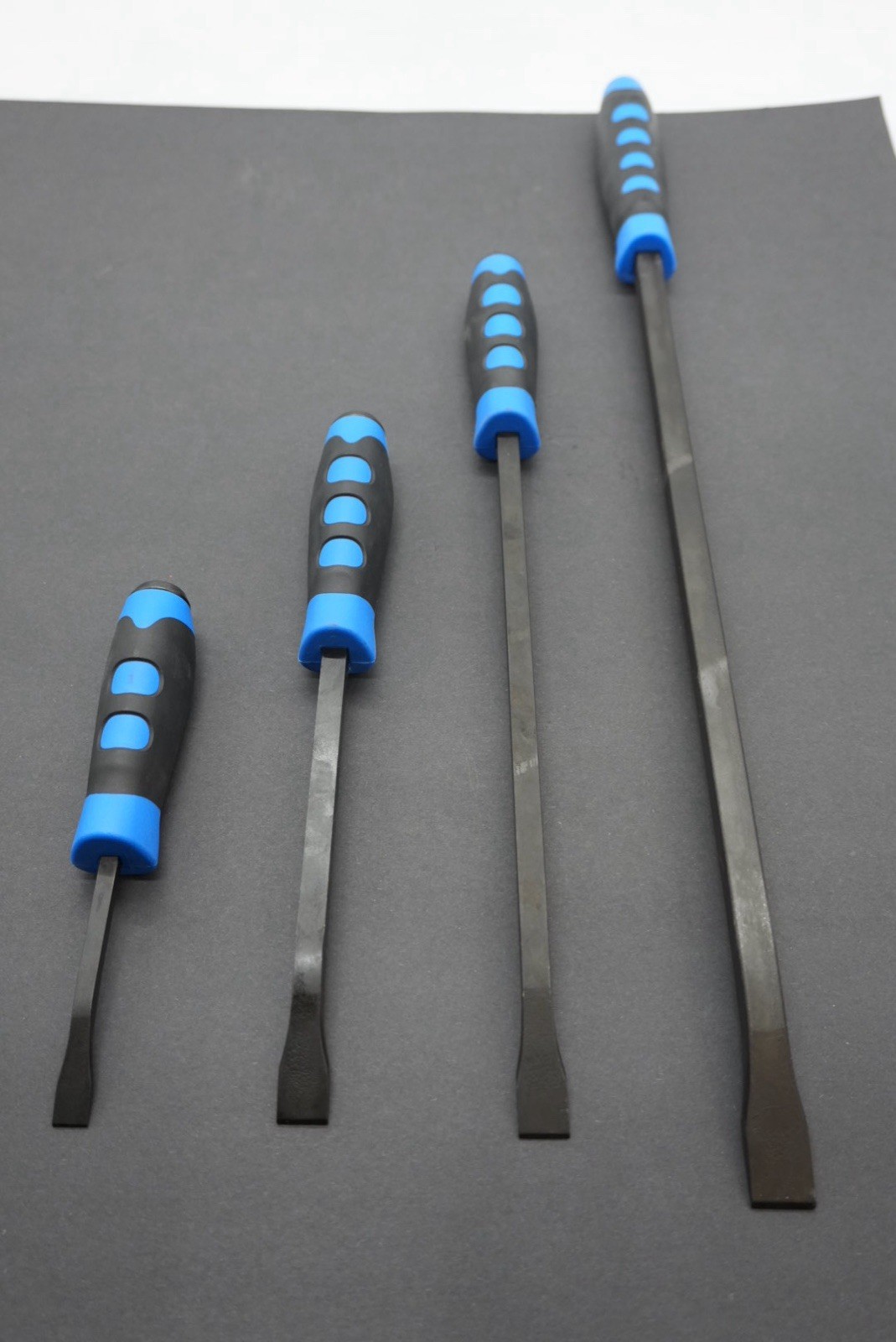 Matco Tools Pry Bar Set 4- Piece Curved Tip Strike Handle (Blue) PBSB4C No Tray