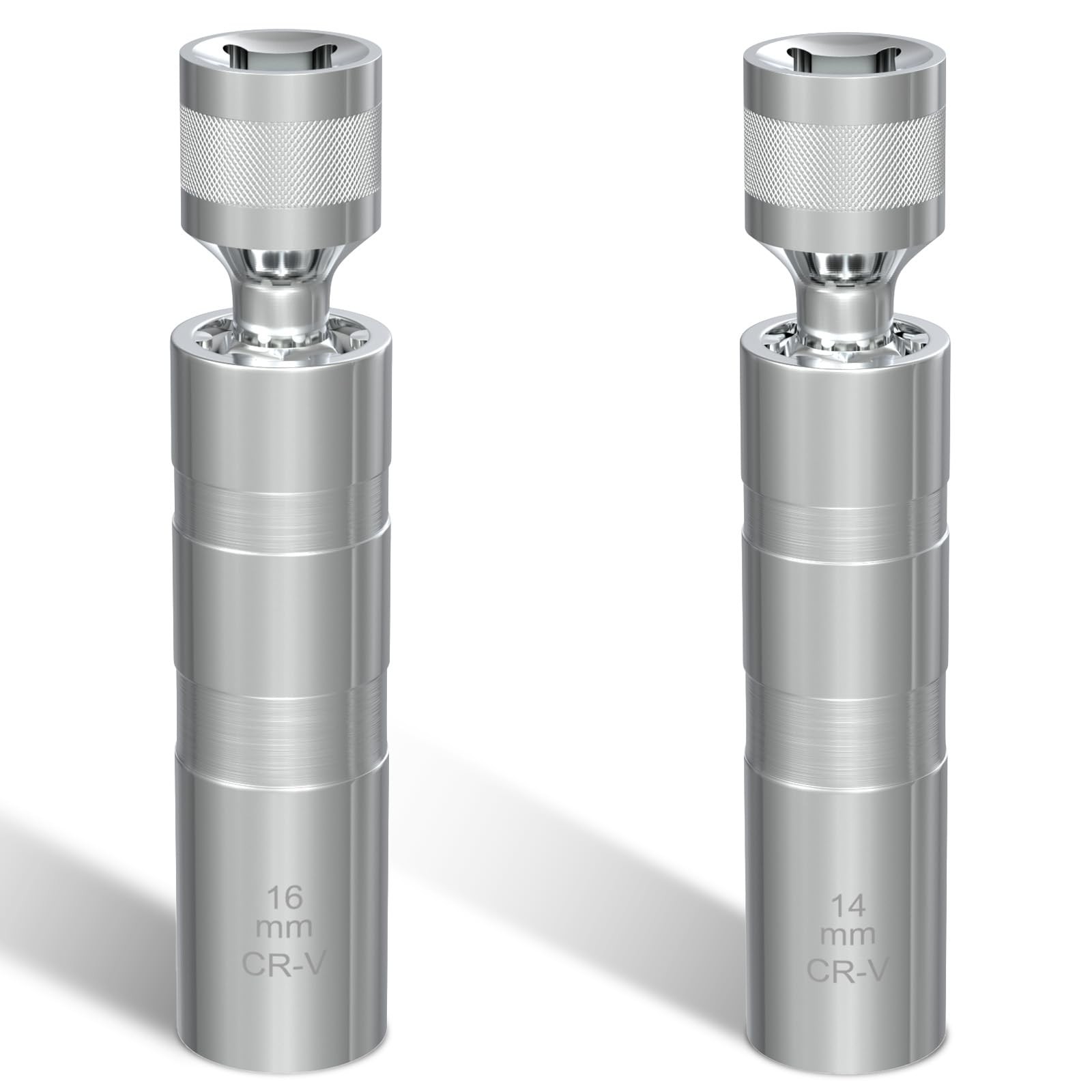 14mm&16mm Spark Plug Socket Set, Thin Wall 3/8″ Drive x 3.78″