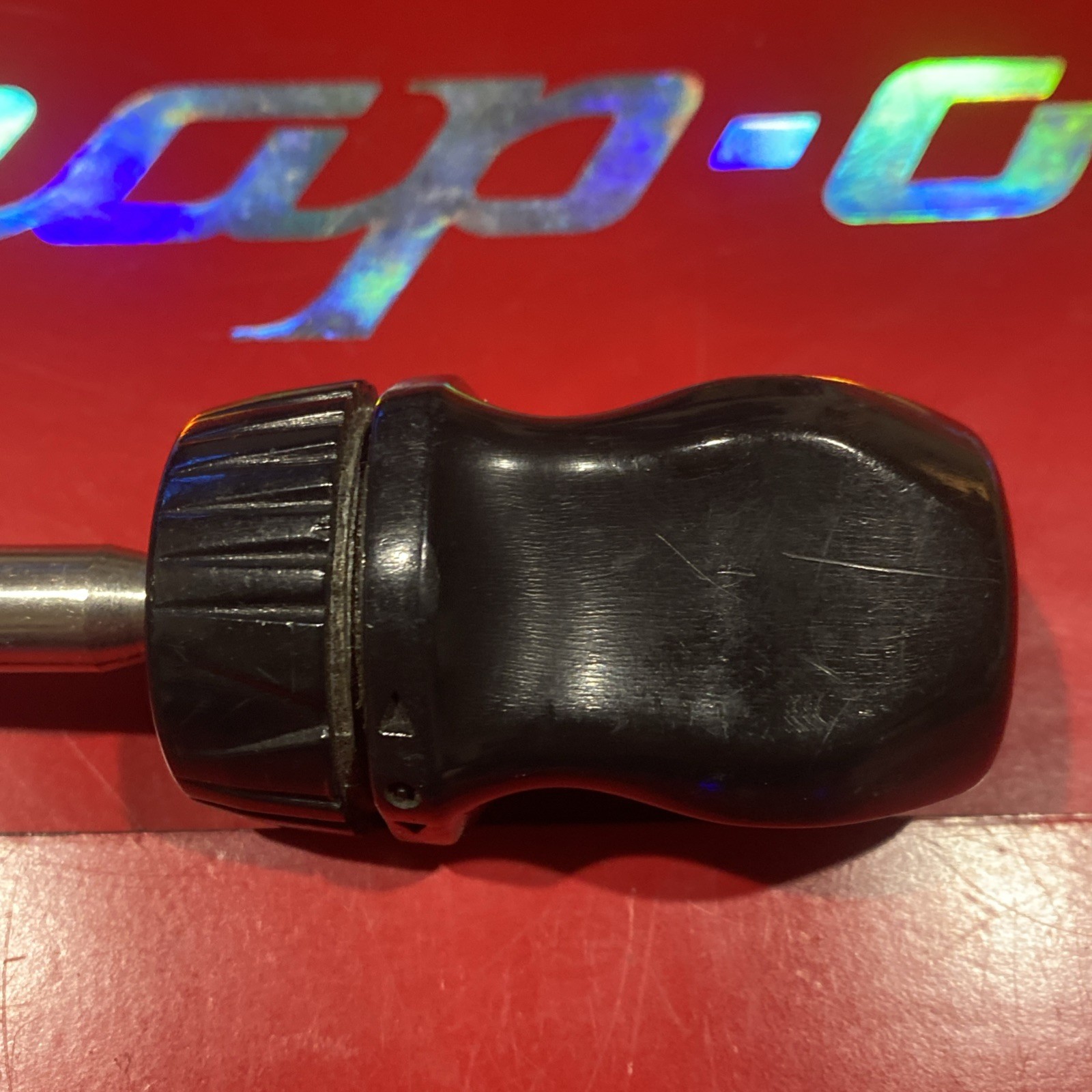 Snap On USA Ratcheting Magnetic Stubby Black Screwdriver SSDMR1