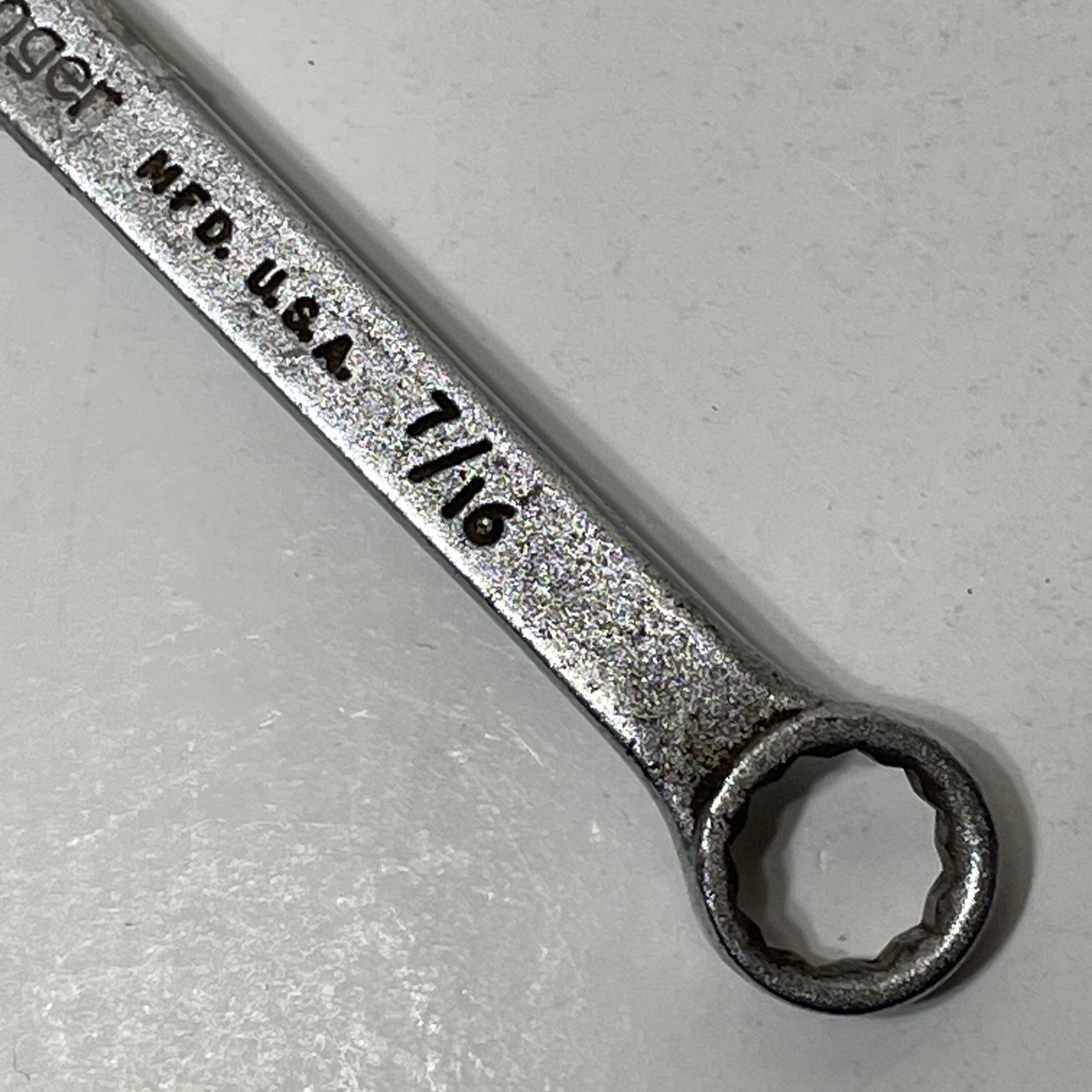 Proto Challenger 6014 7/16″ Wrench SAE USA Chrome Satin Combination VTG 12pt