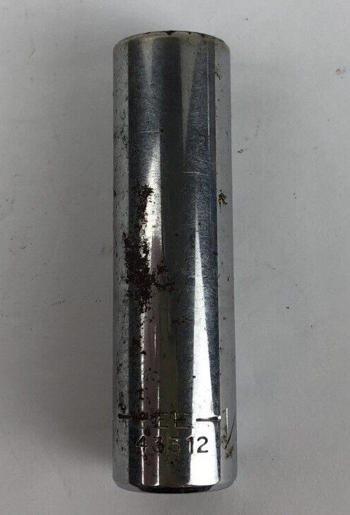 Craftsman 1/2″ 12 Point 3/8″ Drive Deep Socket EE 43312 Made In USA