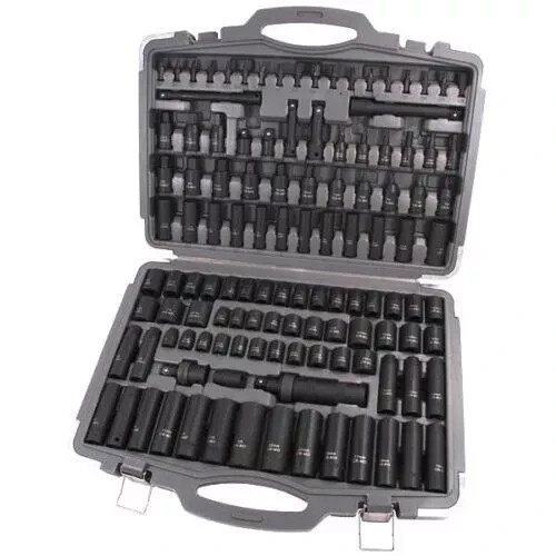 Impact Socket Set 119pc 1/2 and 3/8 Deep, Shallow, METRIC, IMPERIAL, HEX, TORX,