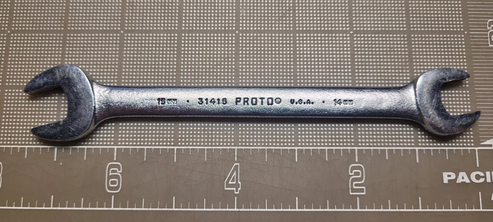 Proto Professional 31415 14mm x 15mm Open End Wrench USA