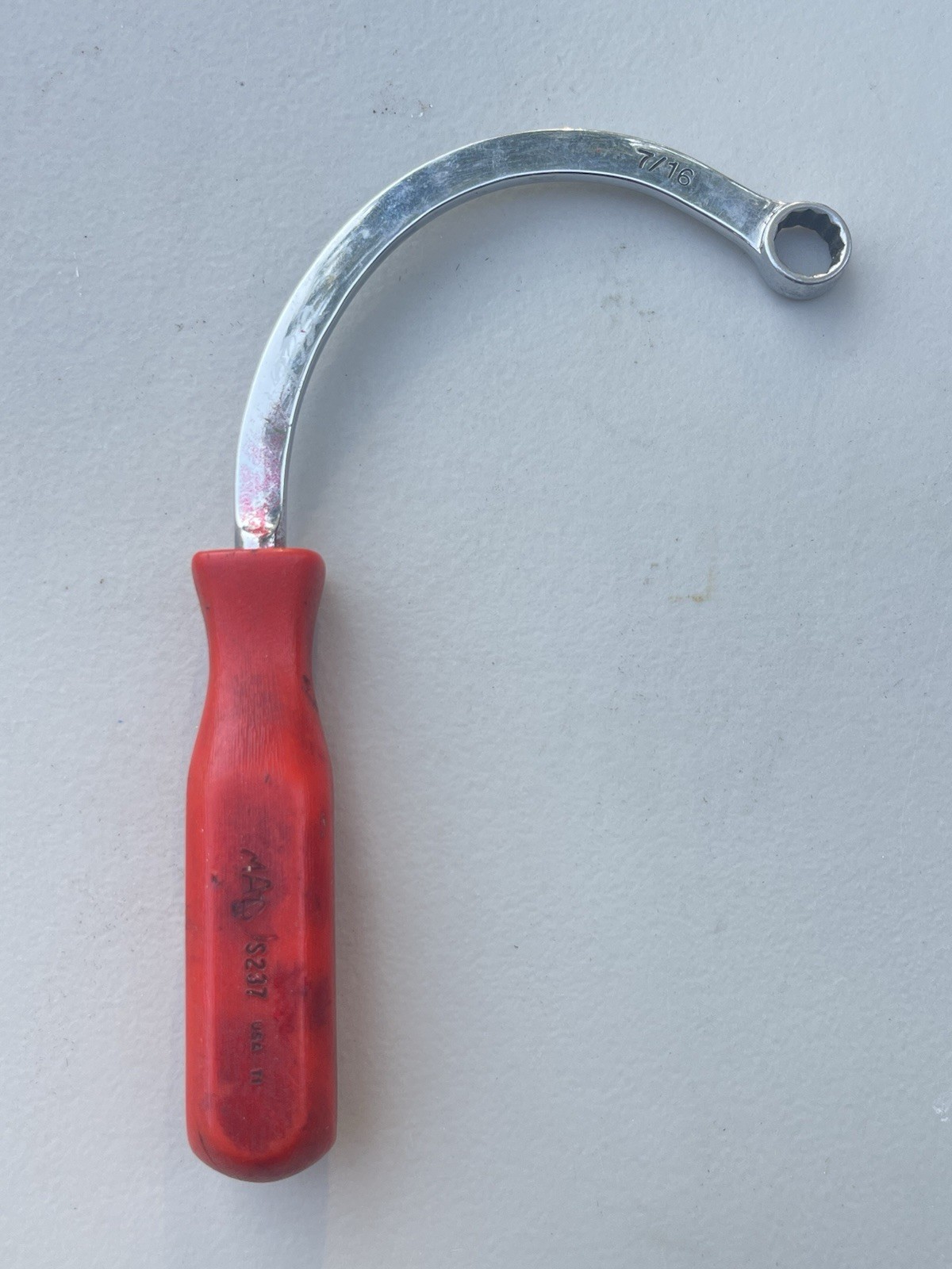 Mac SAE Comfort Grip Obstruction Box Wrench 7/16″ S237 BOPA Type Handle Boxed S