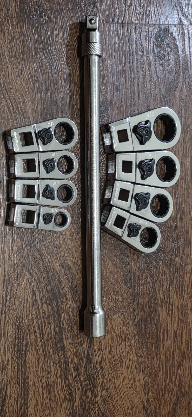 Blue Point 8 PC Ratcheting Crowfoot Set