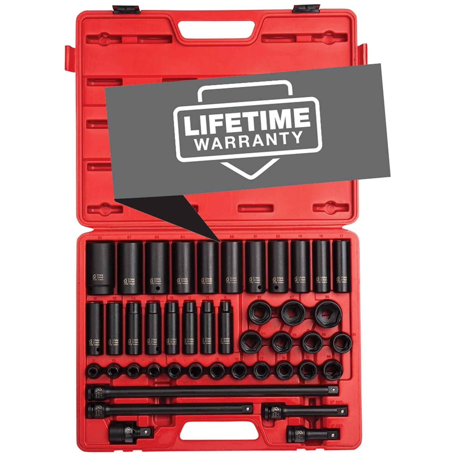 Sunex 2569 43-Piece Metric Impact Socket Set