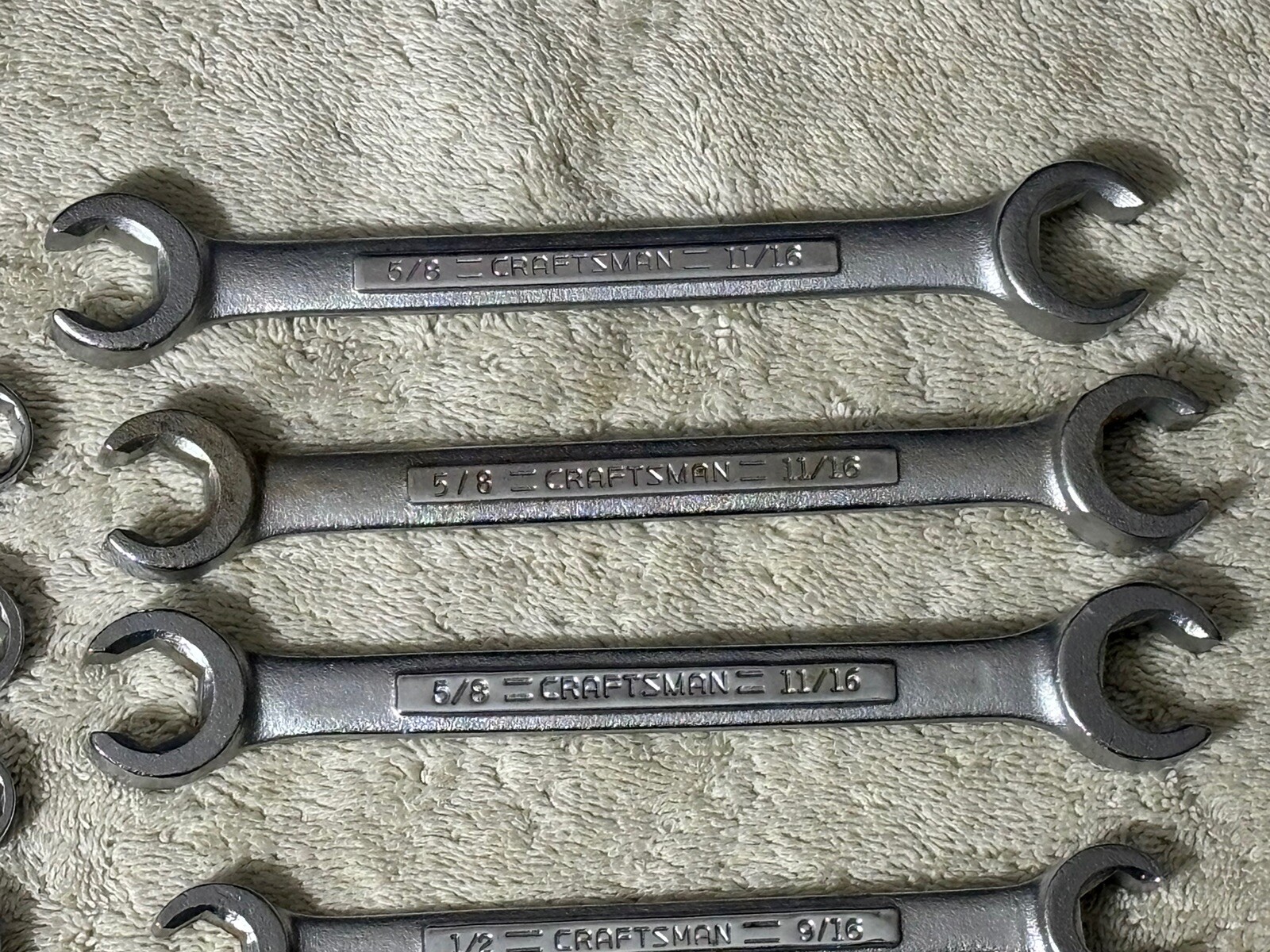 Craftsman Line Wrench 44173 44171 44174 43861 43866 Stubby Box End Tool Lot 12