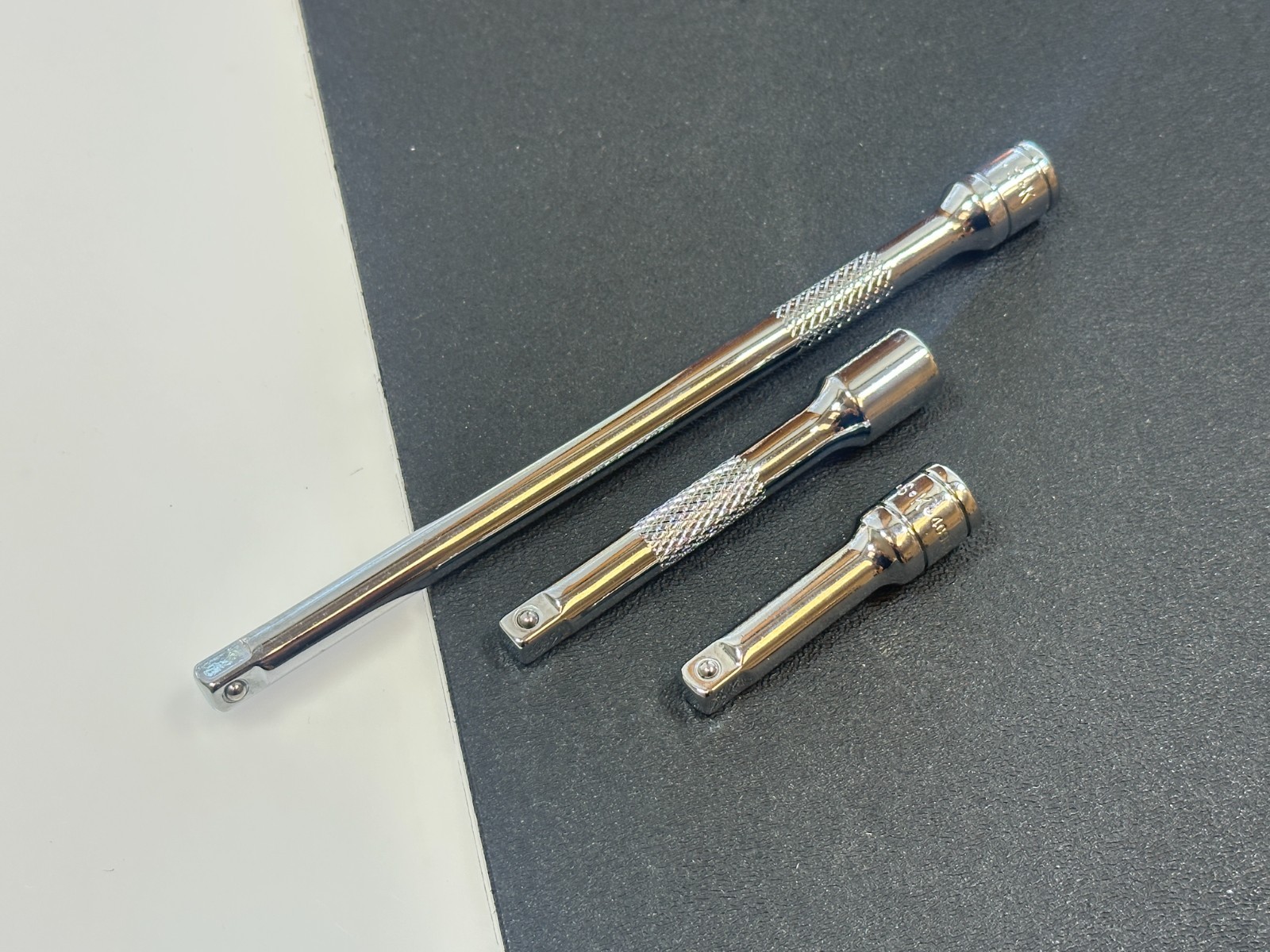 🇺🇸NEW SK Tools USA 3pc 1/4” Drive Knurled Extension Set Lot, 6in., 3in., 2in.