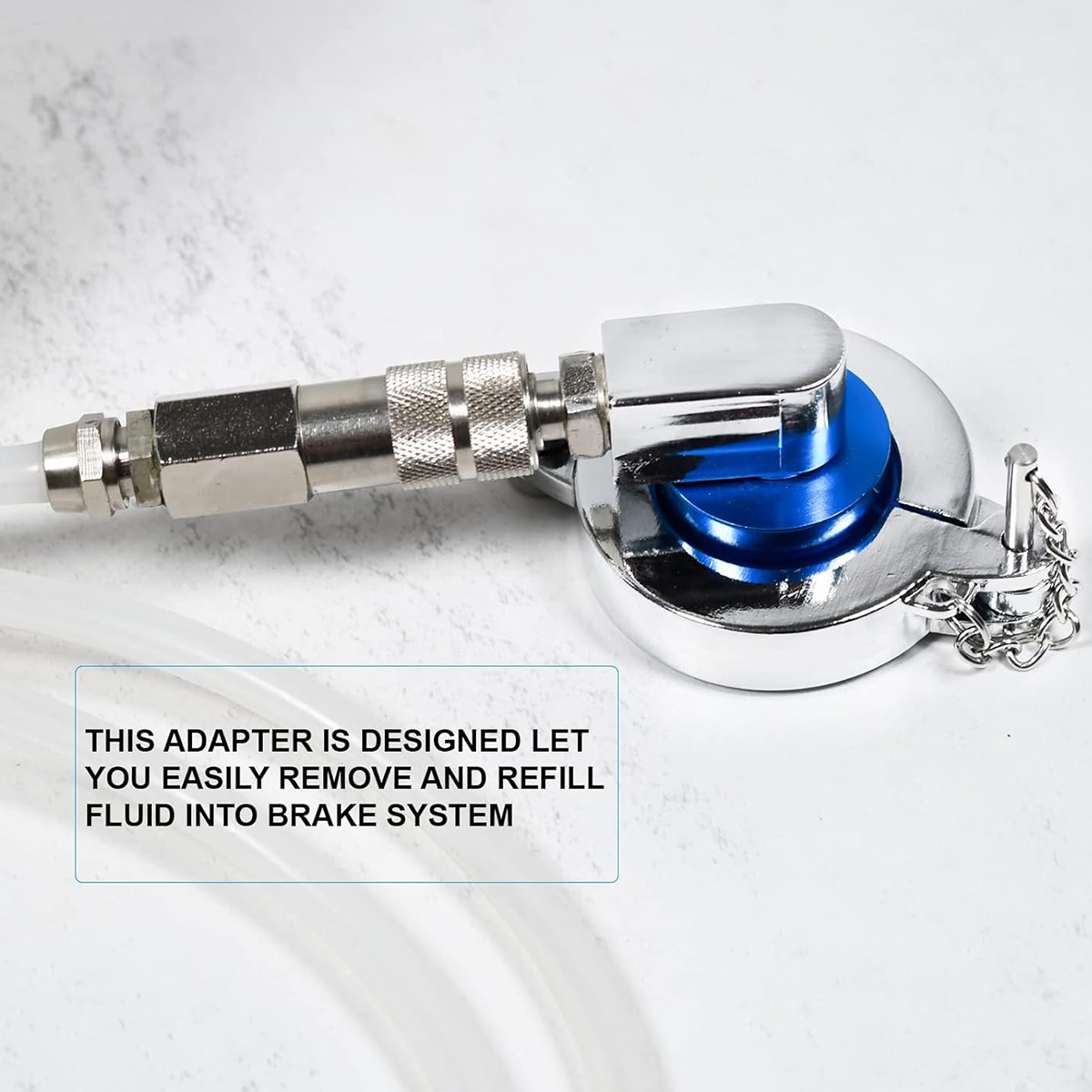 Brake Fluid Bleeder Master Cylinder Adapter Aluminum 43mm Fit for Toyota Lexus