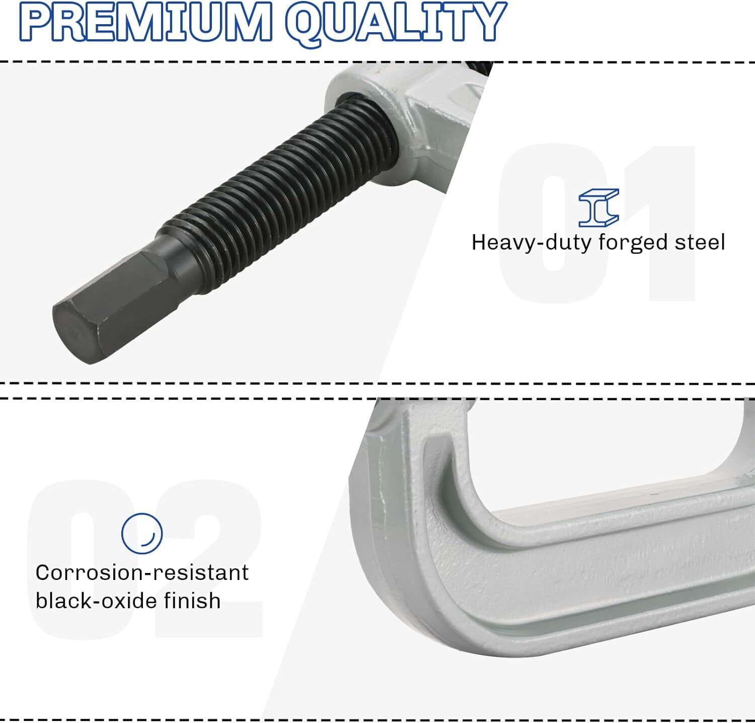 Heavy Duty 4 in 1 Ball Joint Press & U Joint Removal Tool Kit with 4×4 Adapters