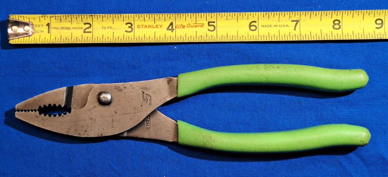 Snap-On 47ACF High vis Green handles slip joint pliers