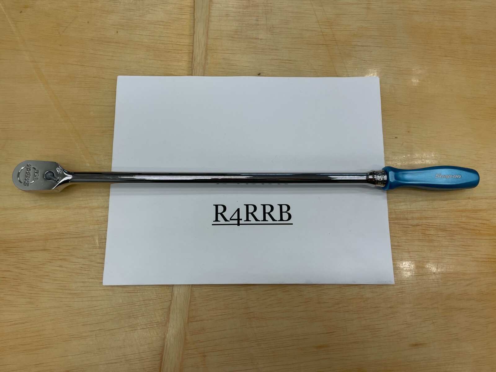 Snap-on Tools NEW BLUE PEARL 3/8″ Drive Hard Extra-Long Fixed Ratchet FHLLD80PB