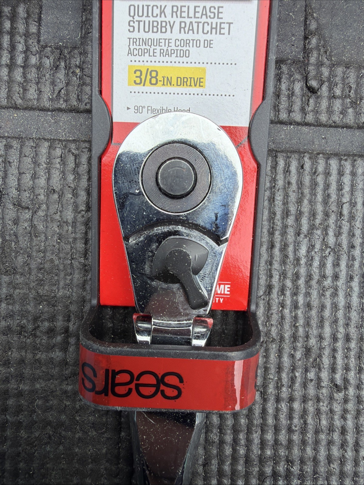 Sears Craftsman Nos 3/8” Drive Stubby Flex Head Ratchet 44834 Full Polish Import