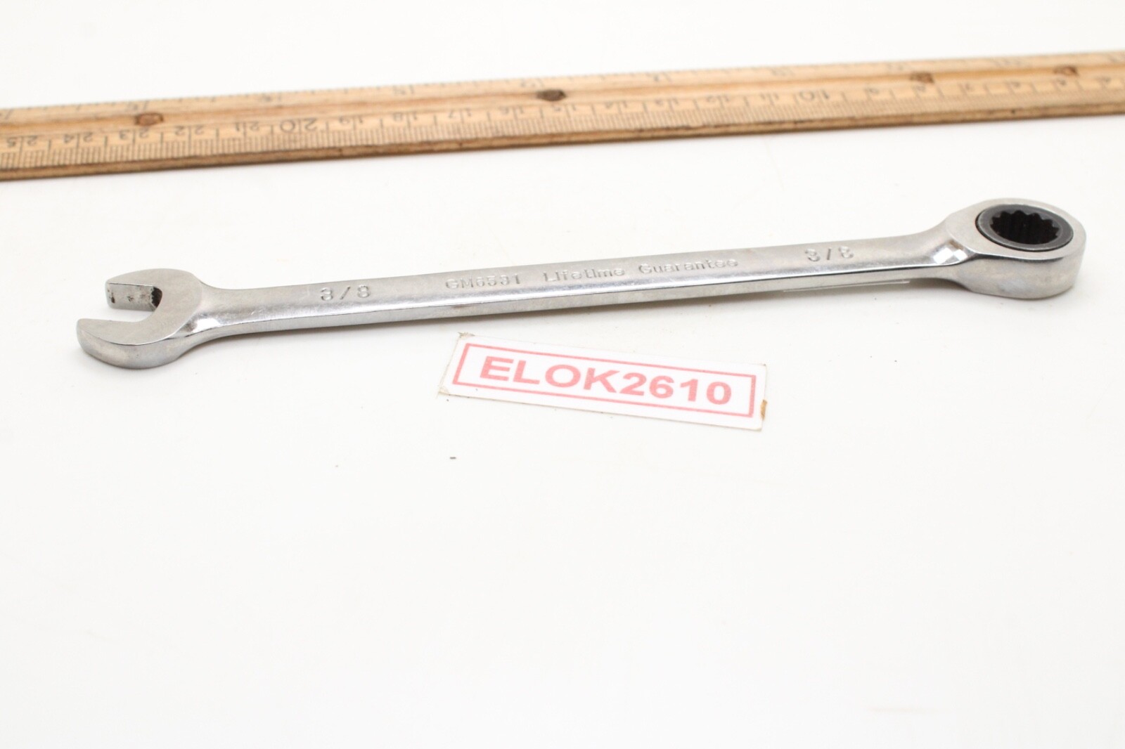 Power Torque GM6531 3/8″ 12 Point SAE Ratcheting Combination Wrench Chrome