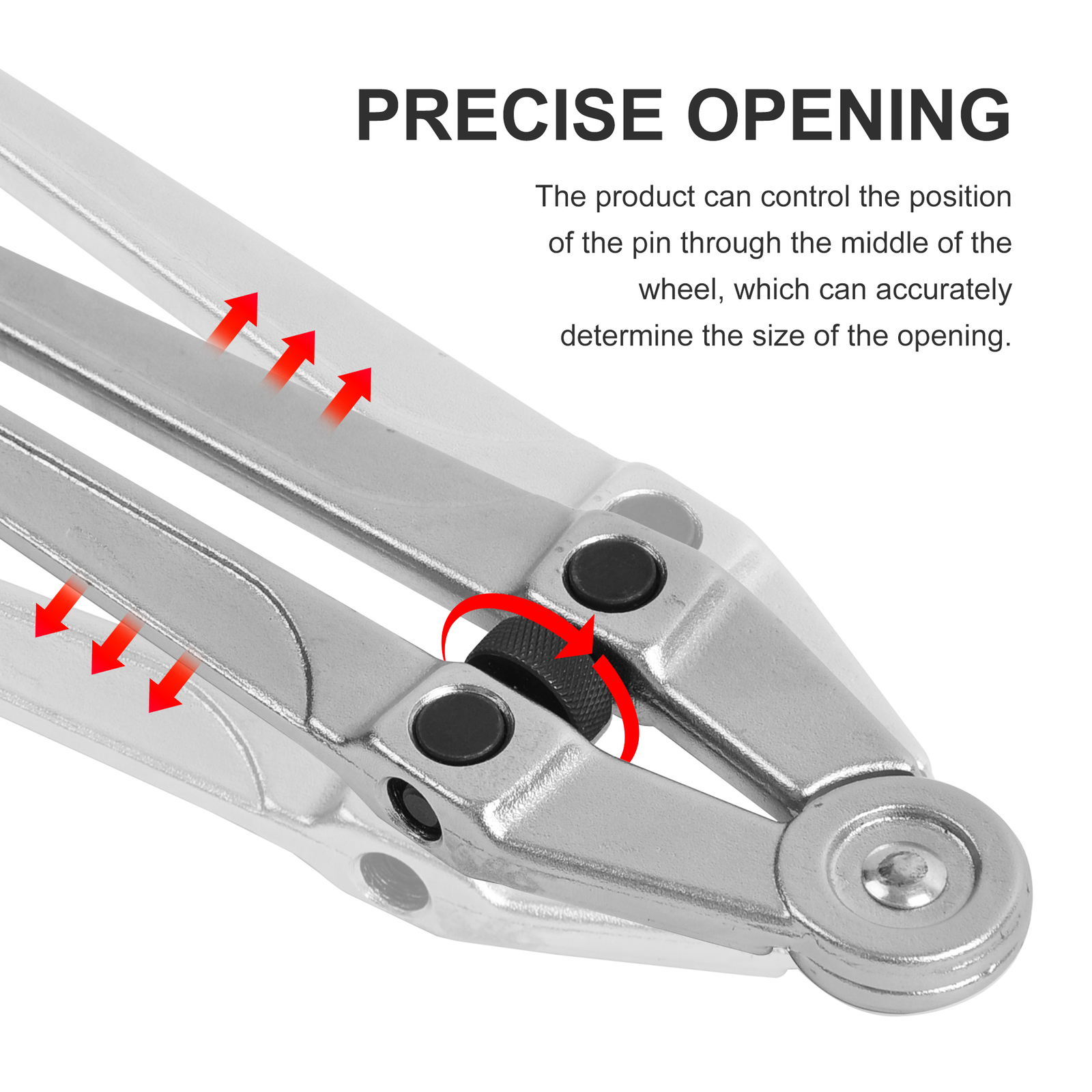 Adjustable Pin Spanner Tool Set Gland Nuts Wrench with top holes, 8 Pin 2.5-9mm