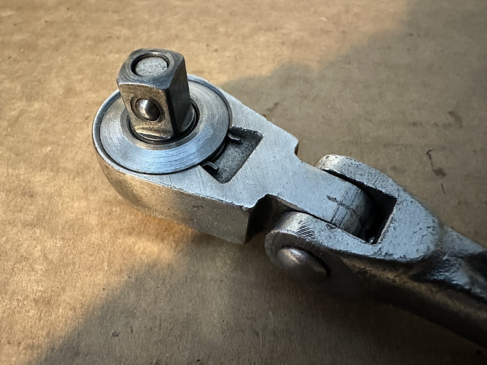 VINTAGE CRAFTSMAN -V- 42791 3/8″ DRIVE FLEX HEAD QUICK RELEASE RATCHET USA
