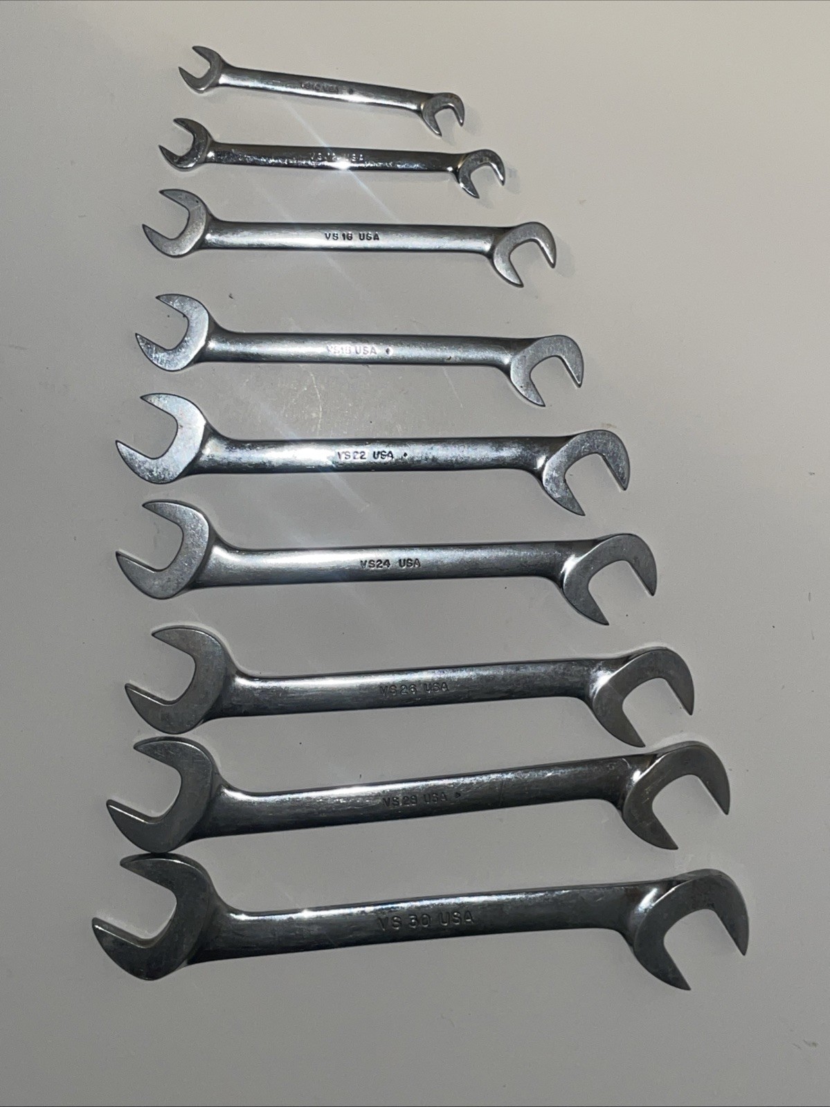 Snap-on Four-way Angle Head Open End Wrench Set VS10-VS30 9 Pieces Set