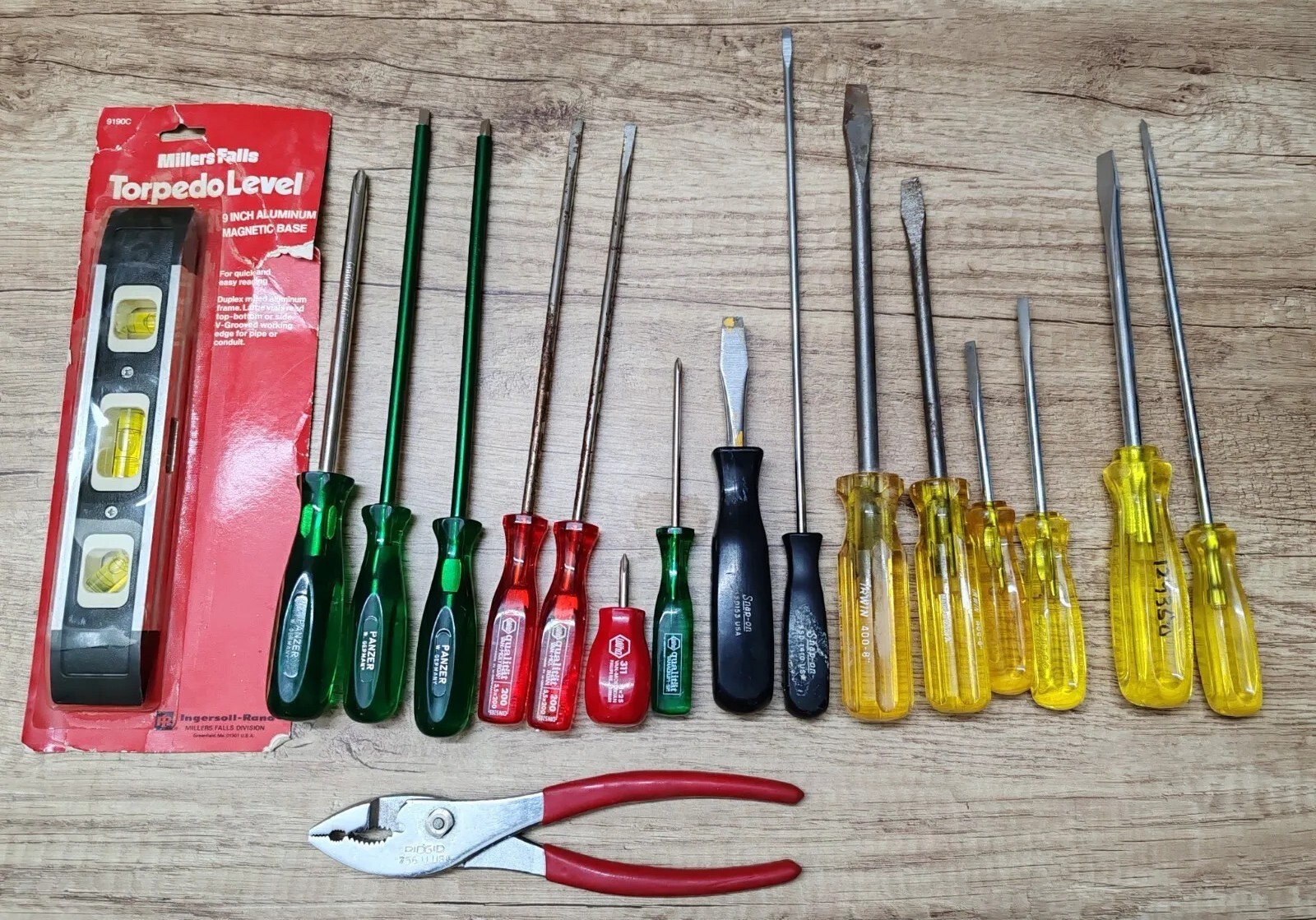 Screwdriver Proto Wiha Panzer Millers snap on Irwin Vintage New17 Pcs