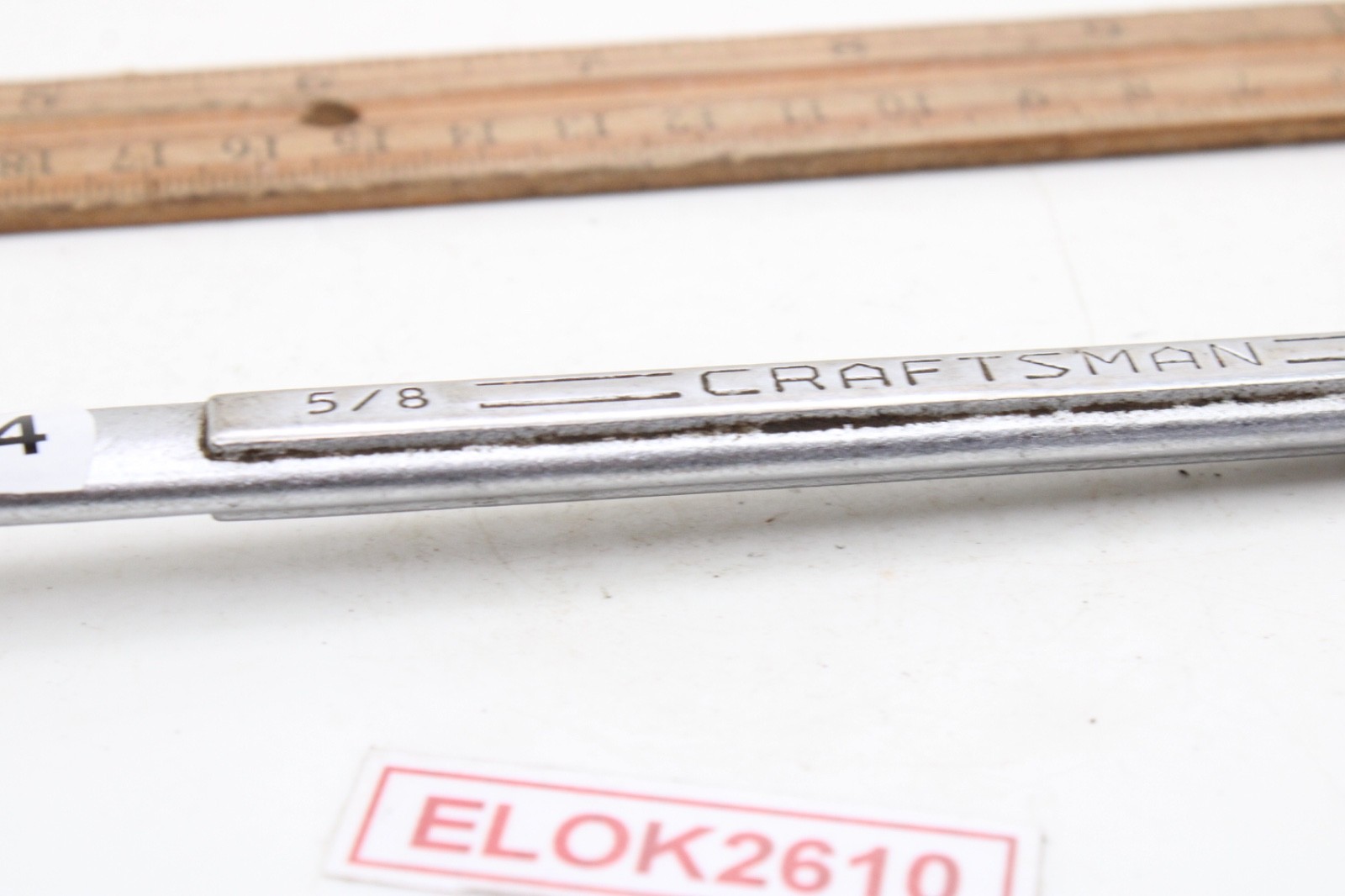 CRAFTSMAN =V= 5/8″ Flex Head Socket Open End SAE Chrome Wrench USA