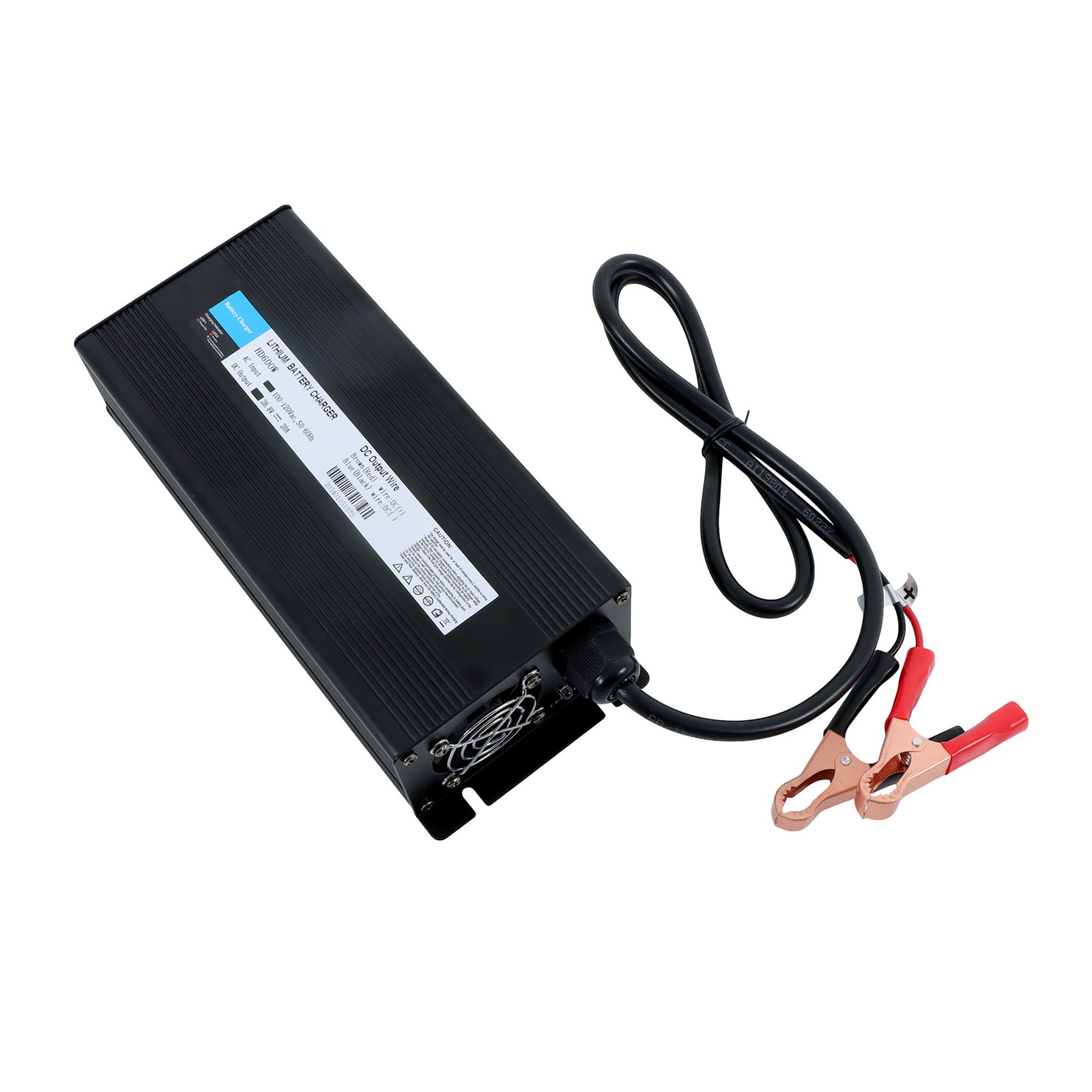 LABLT LiFePO4 Lithium Battery Charger For RVs Commercial Vehicles Boat Black 24V