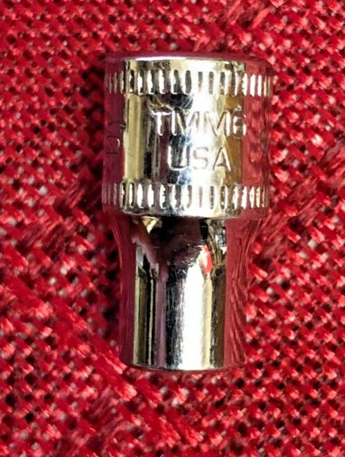 Snap-On TMM6 Metric 6mm Short Chrome Socket 1/4″dr 6pt 1″L 2008 USA Good 9/10 x