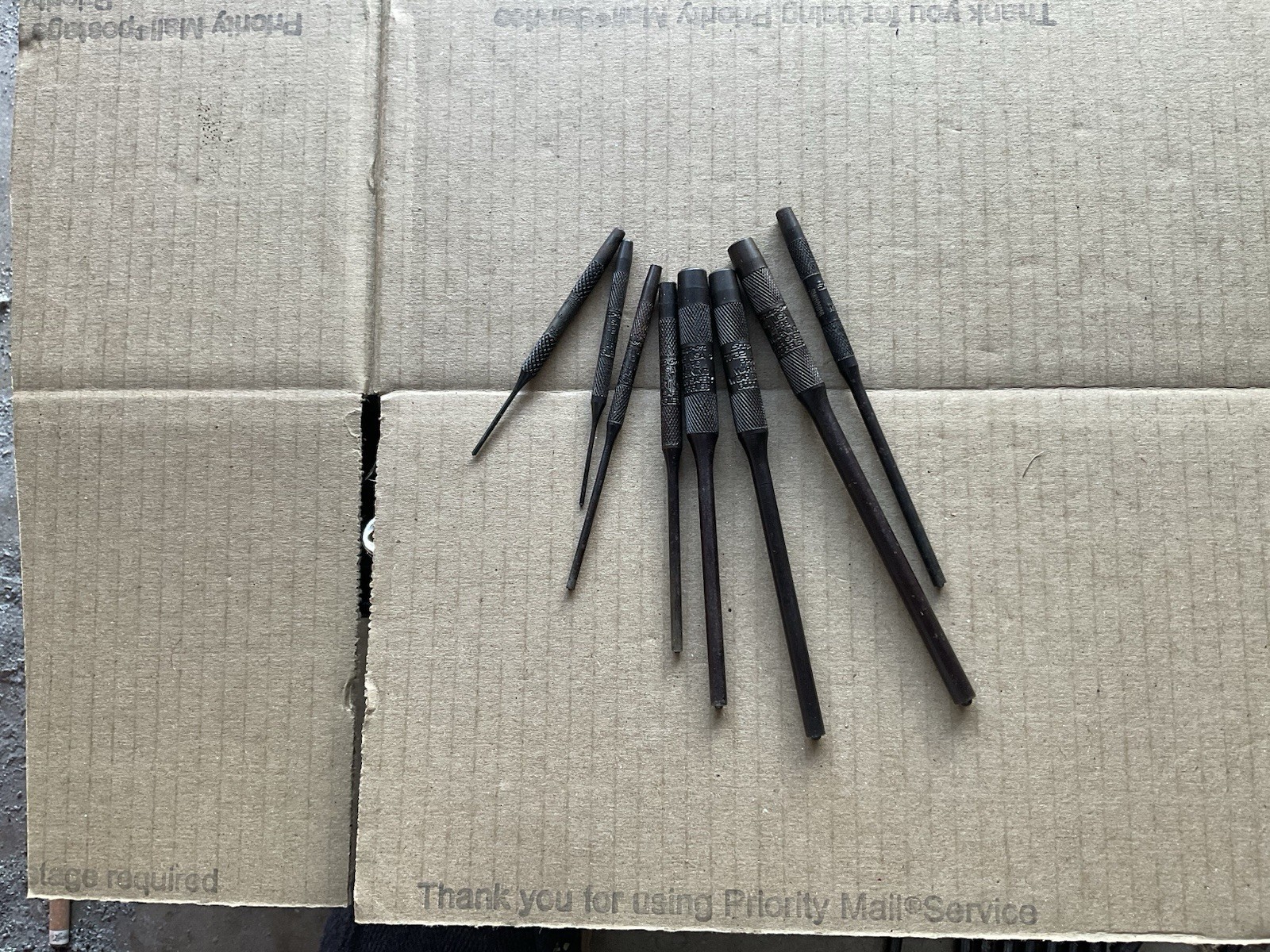 Snap-on Tools 8pc Roll Pin Punch Set PPR708BK